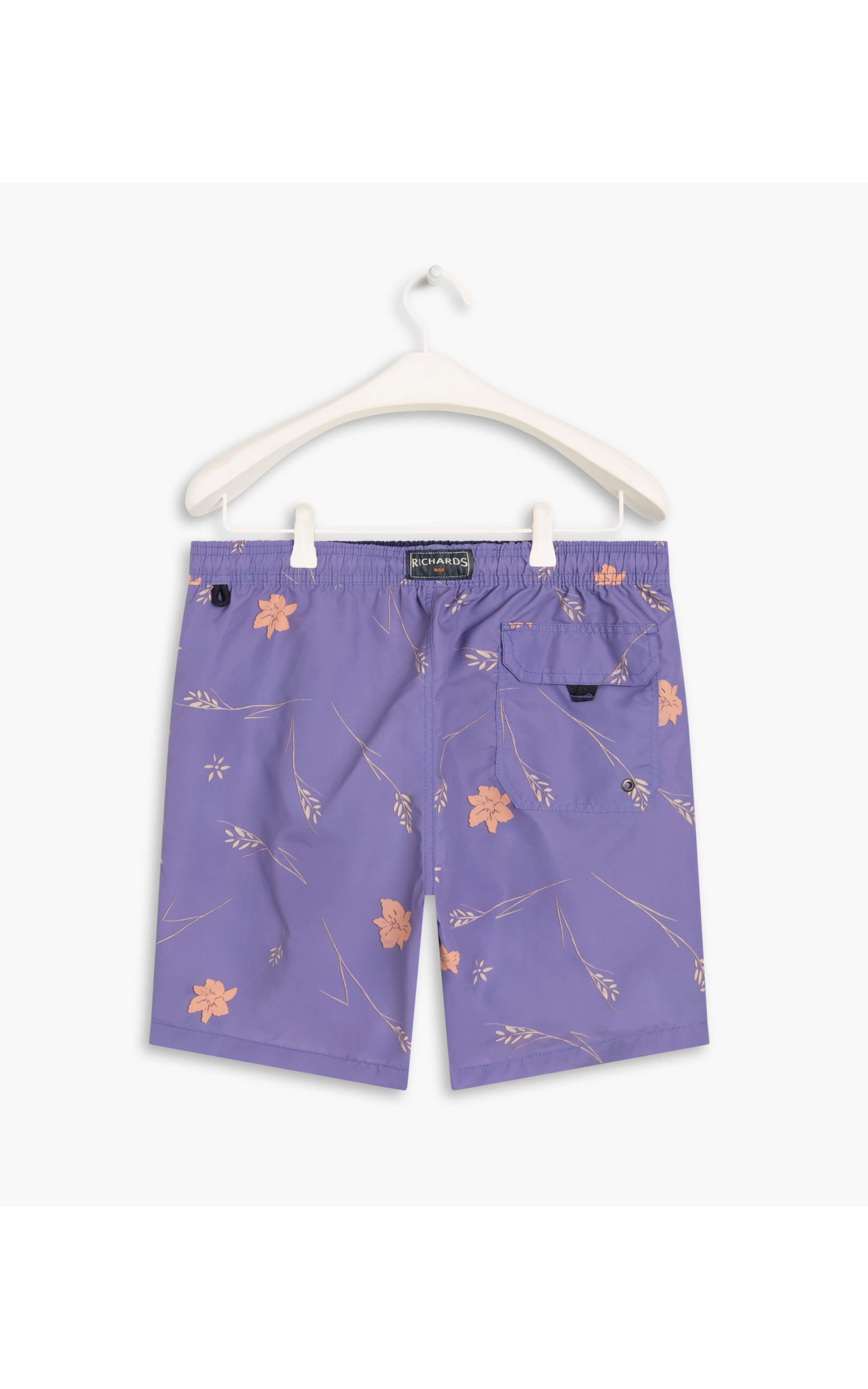 Beach Short Hibisco Azul Pervante