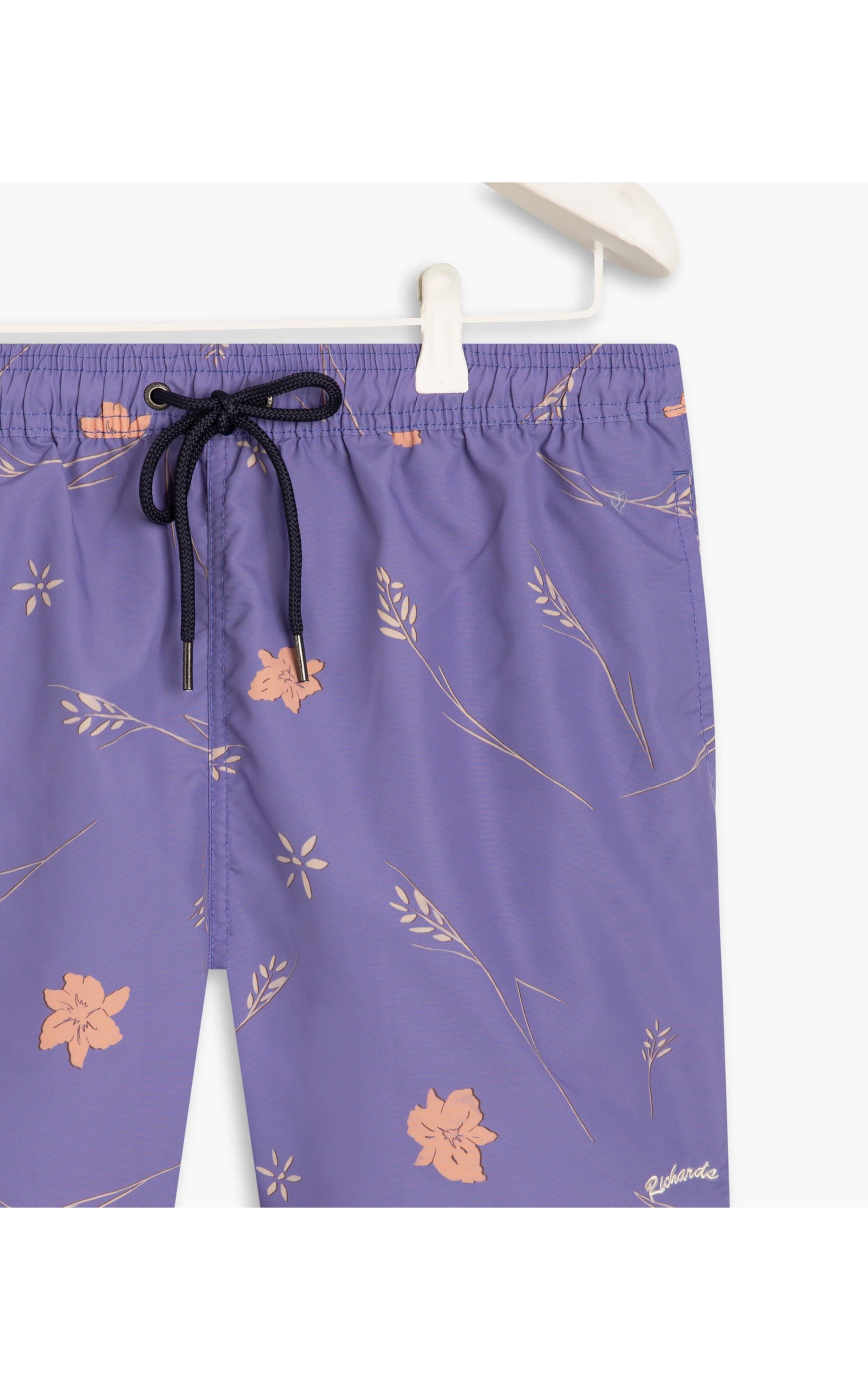 Beach Short Hibisco Azul Pervante