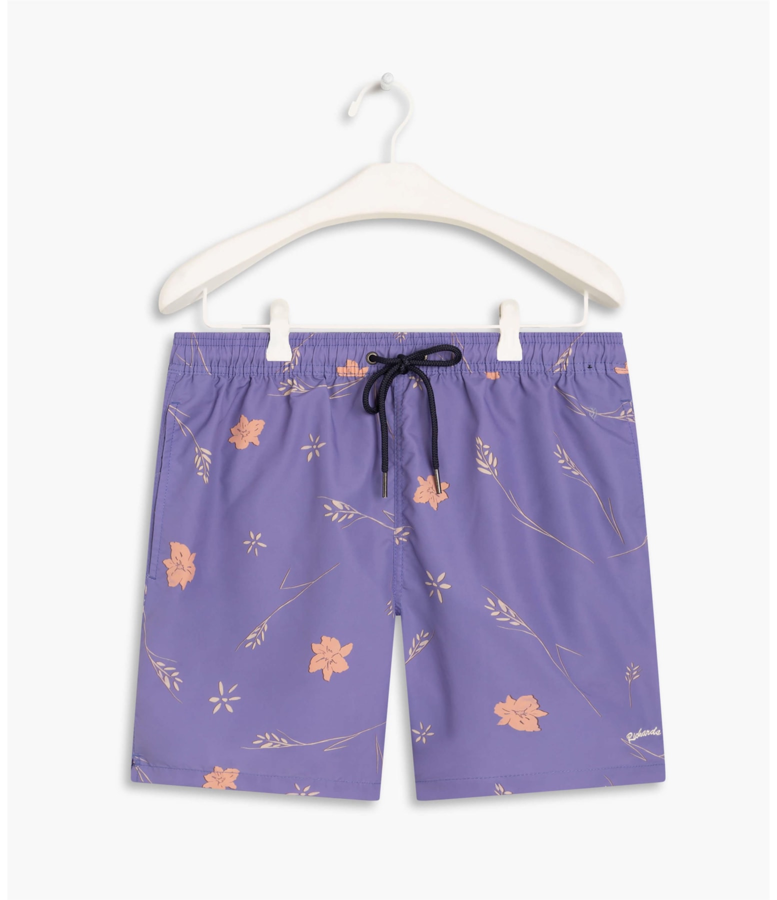Beach Short Hibisco Azul Pervante