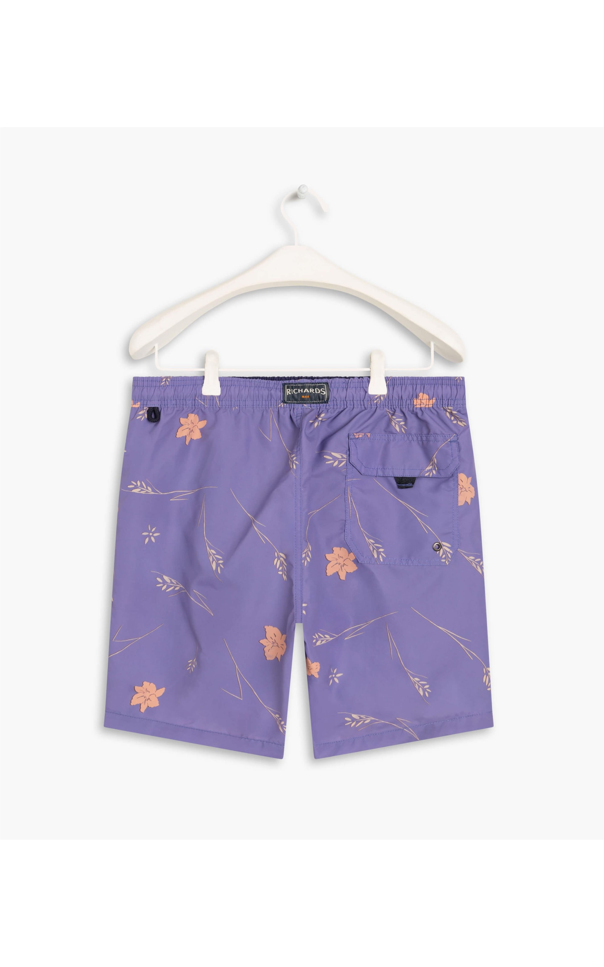 Beach Short Hibisco Azul Pervante