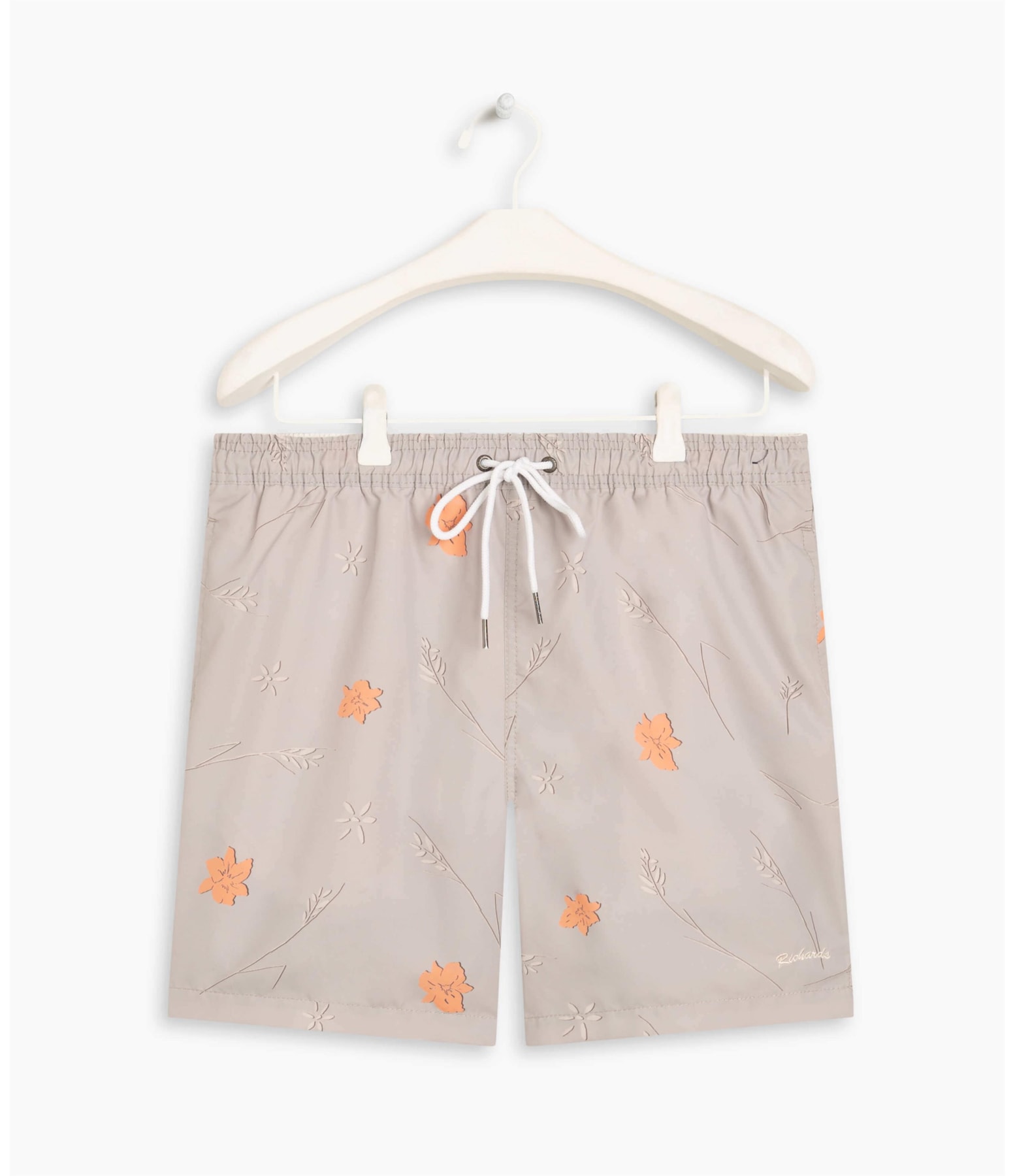 Beach Short Hibisco Caqui