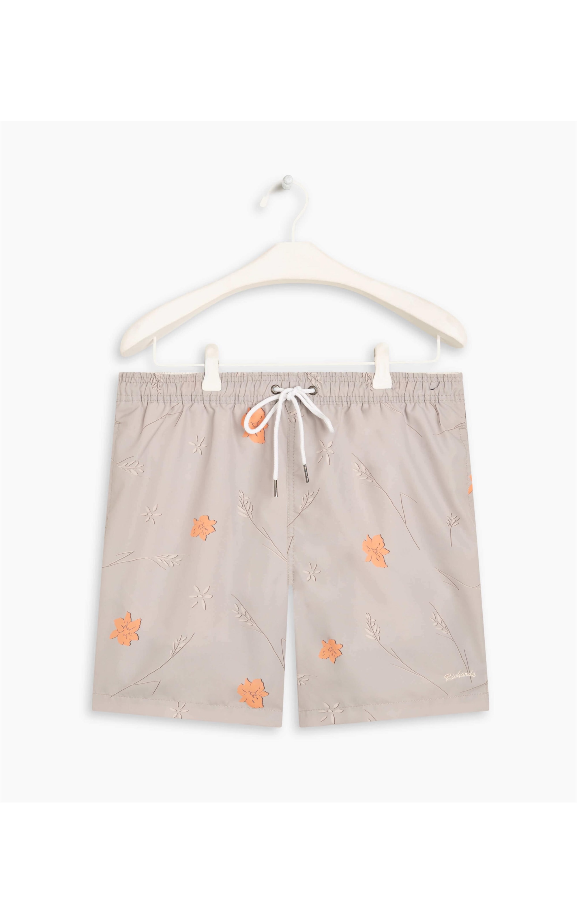 Beach Short Hibisco Caqui