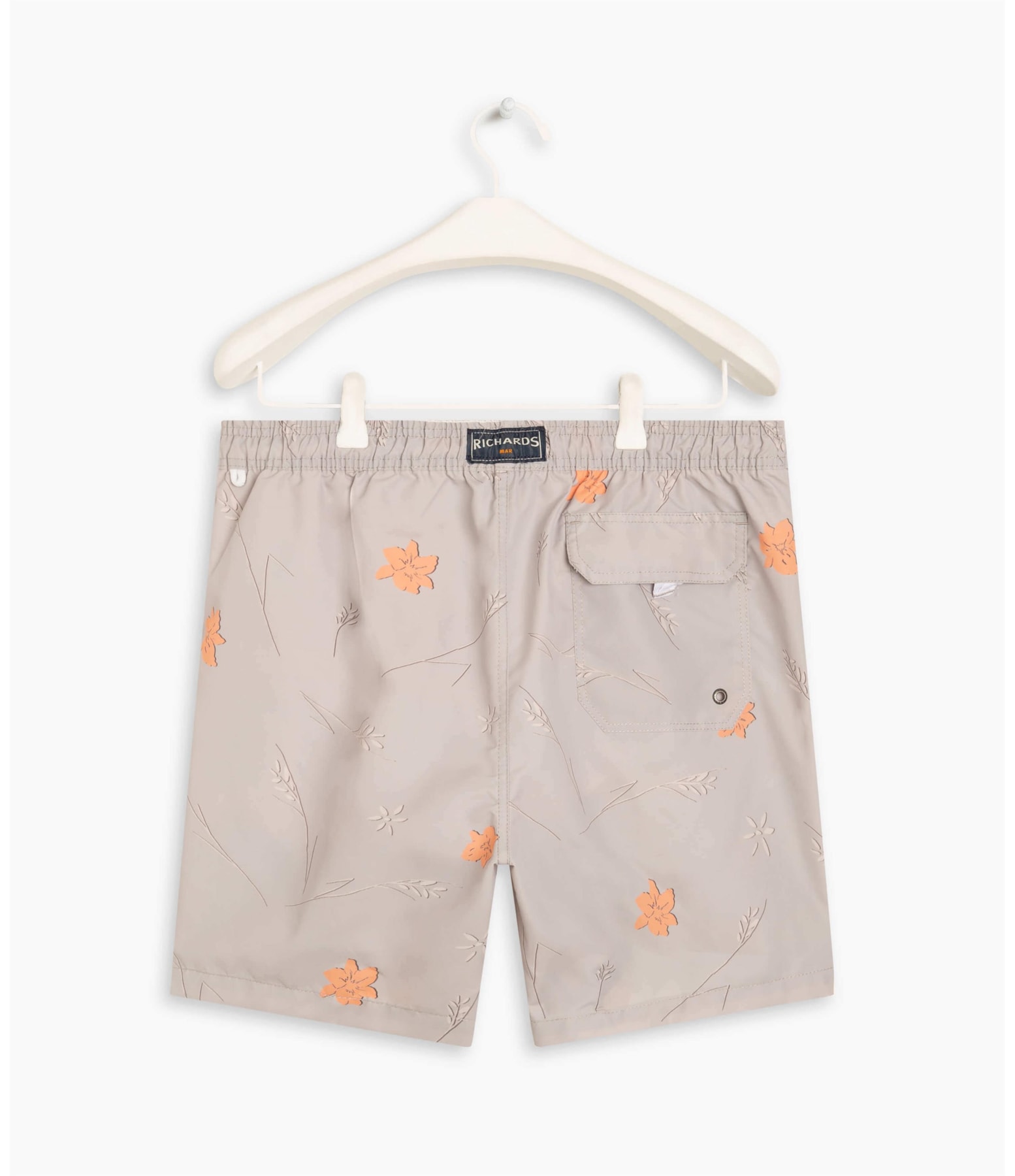 Beach Short Hibisco Caqui
