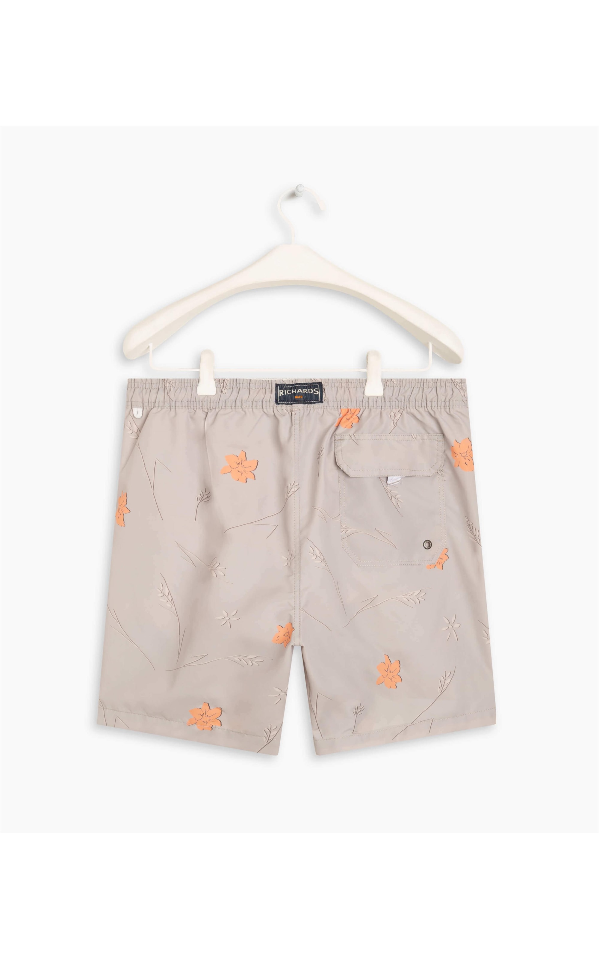 Beach Short Hibisco Caqui