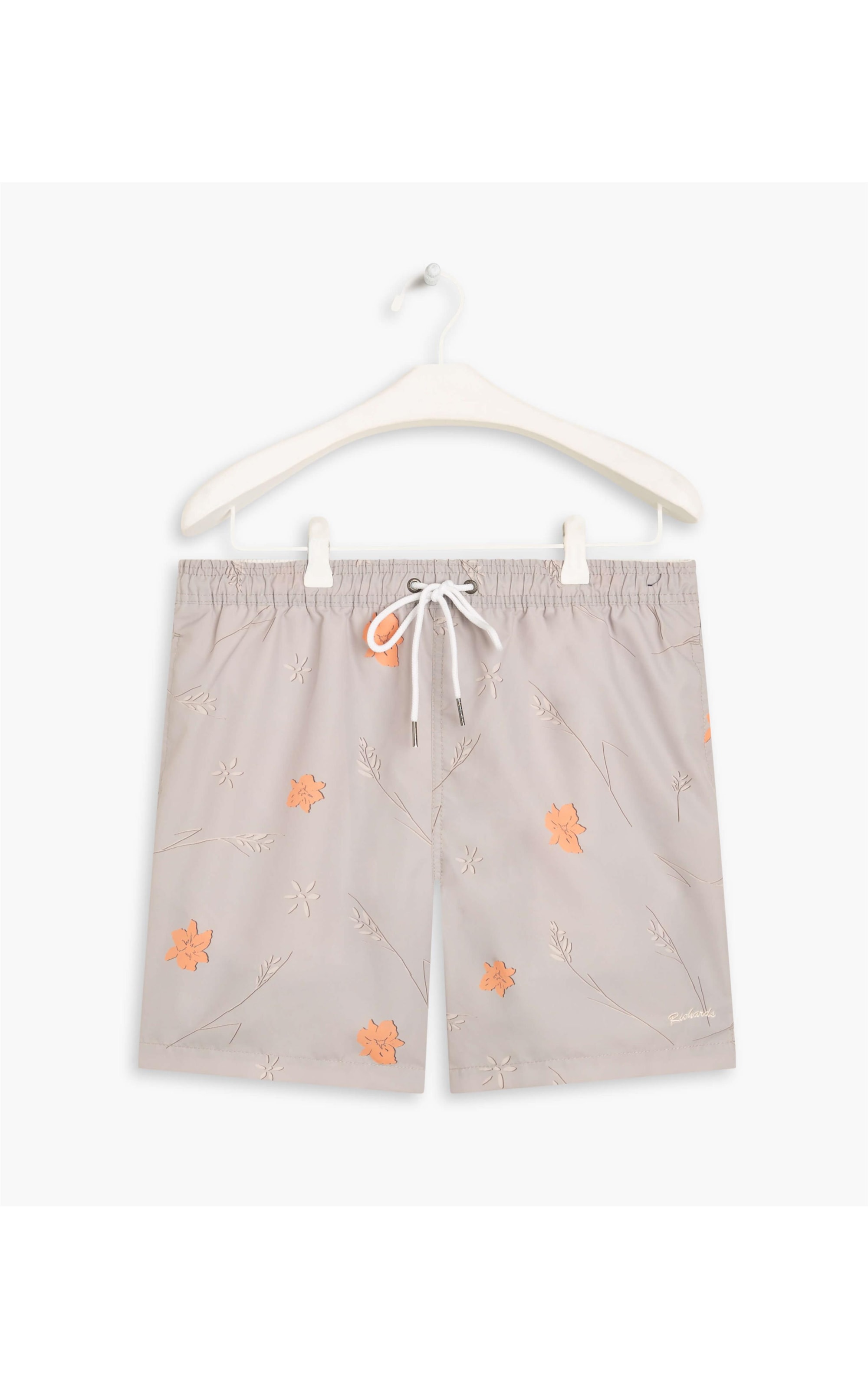 Beach Short Hibisco Caqui