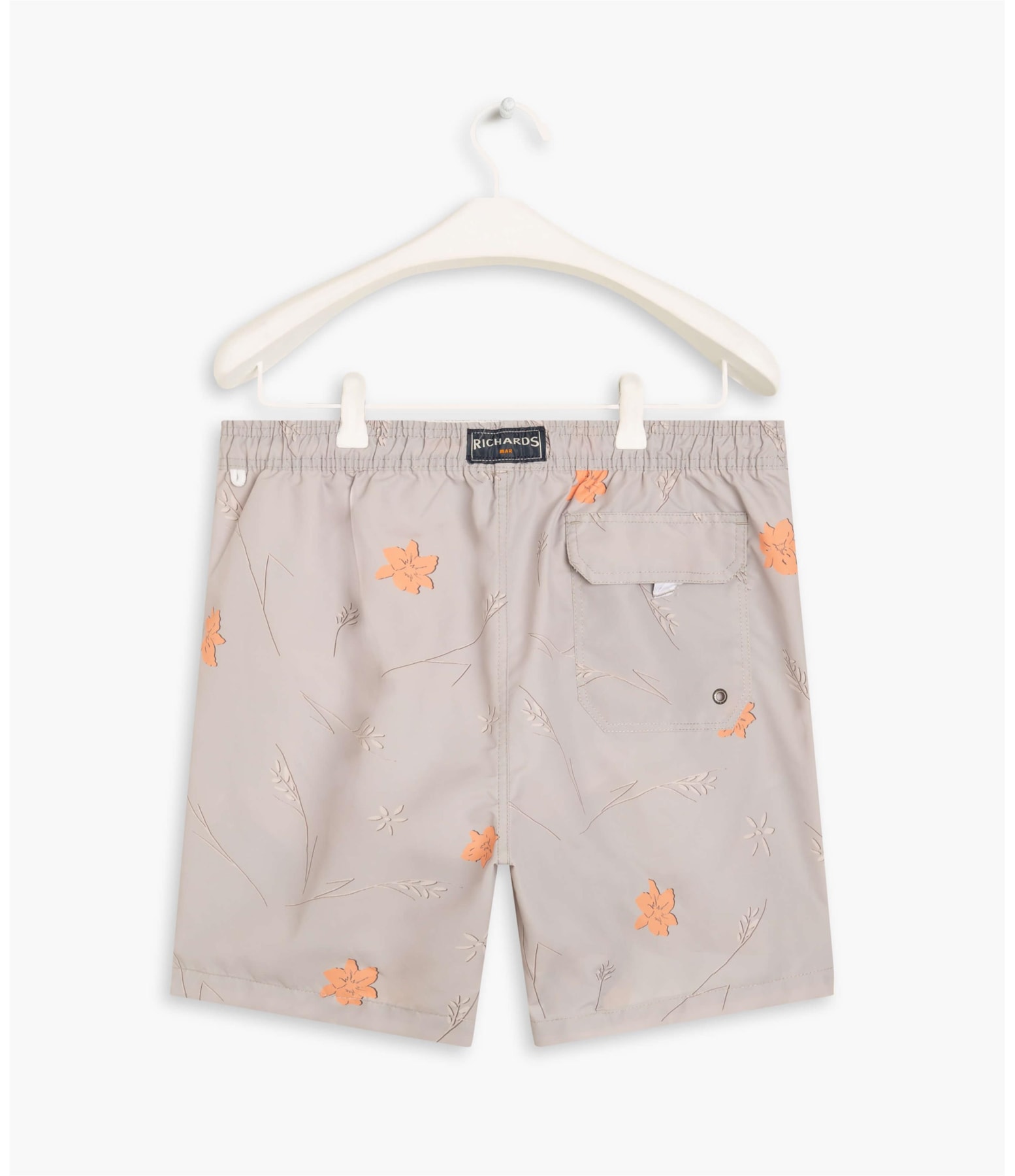 Beach Short Hibisco Caqui
