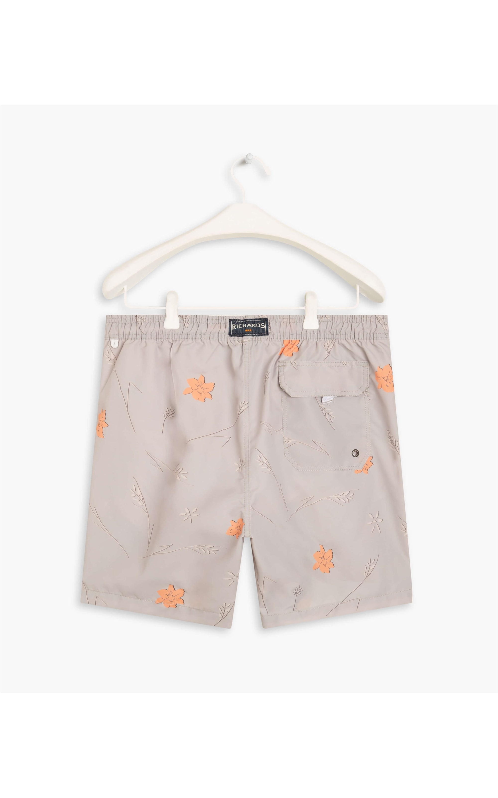 Beach Short Hibisco Caqui