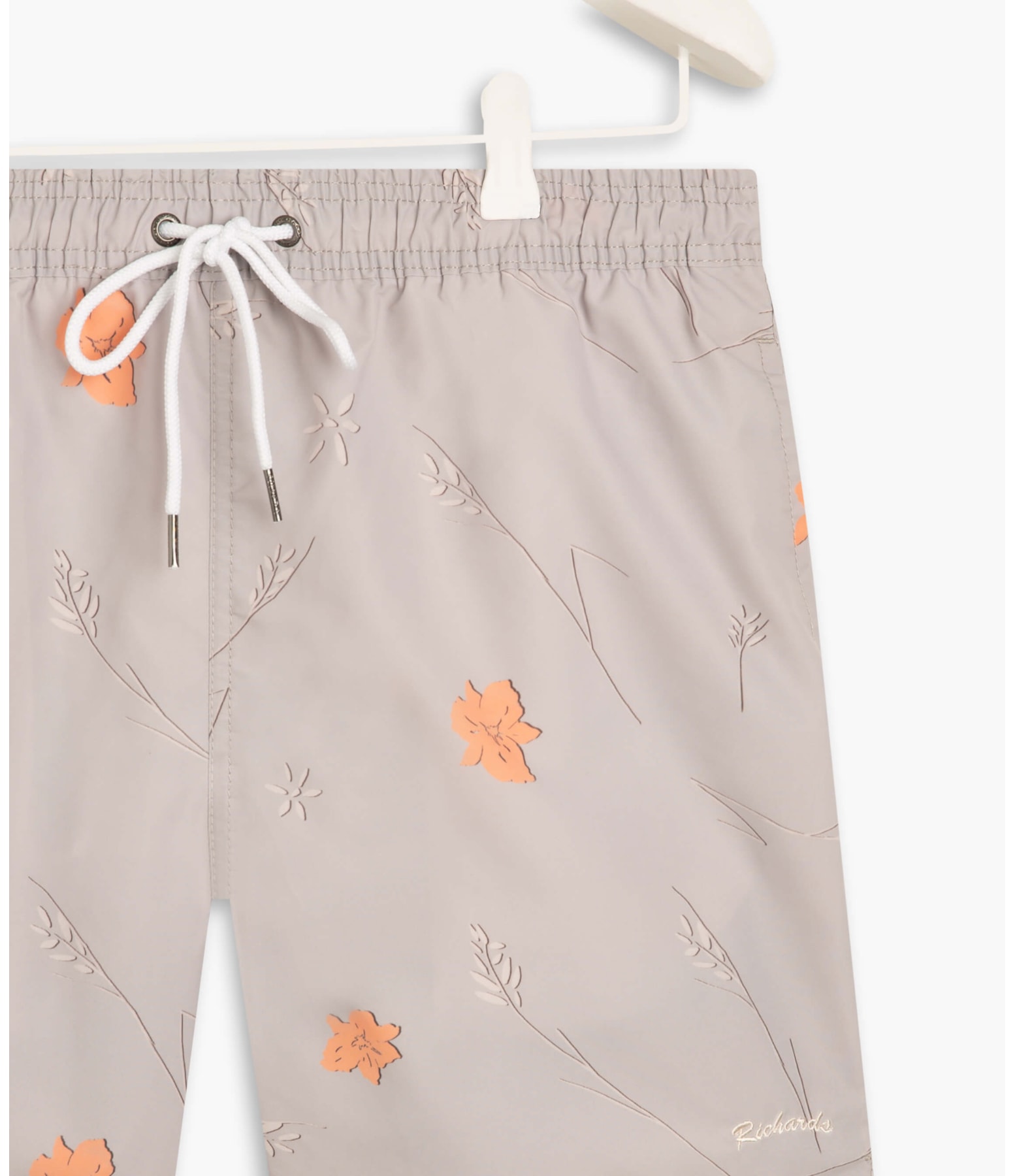 Beach Short Hibisco Caqui