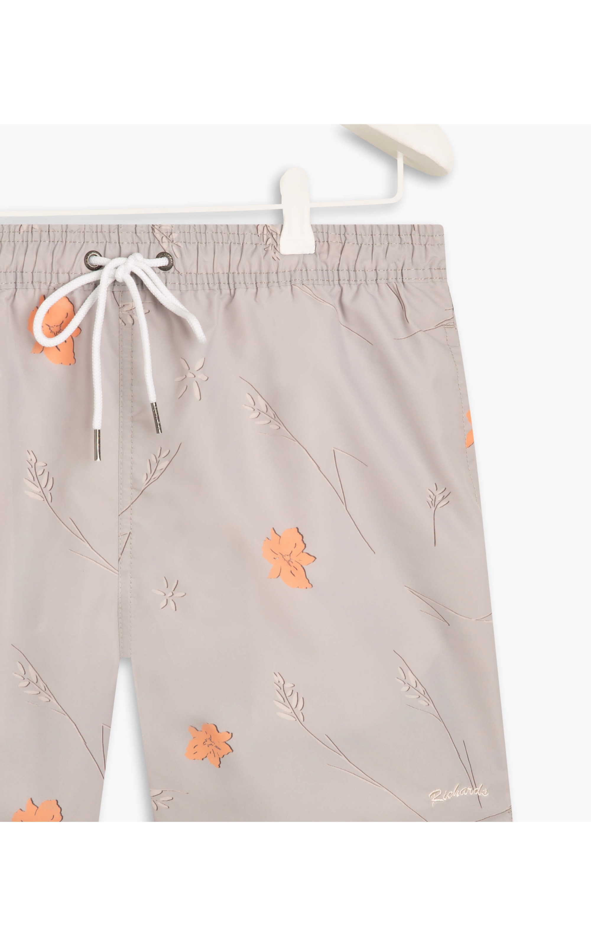 Beach Short Hibisco Caqui
