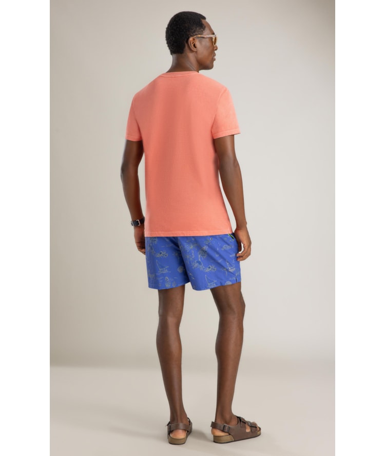 Beach Short Jangada Mono Regular Azul Bic
