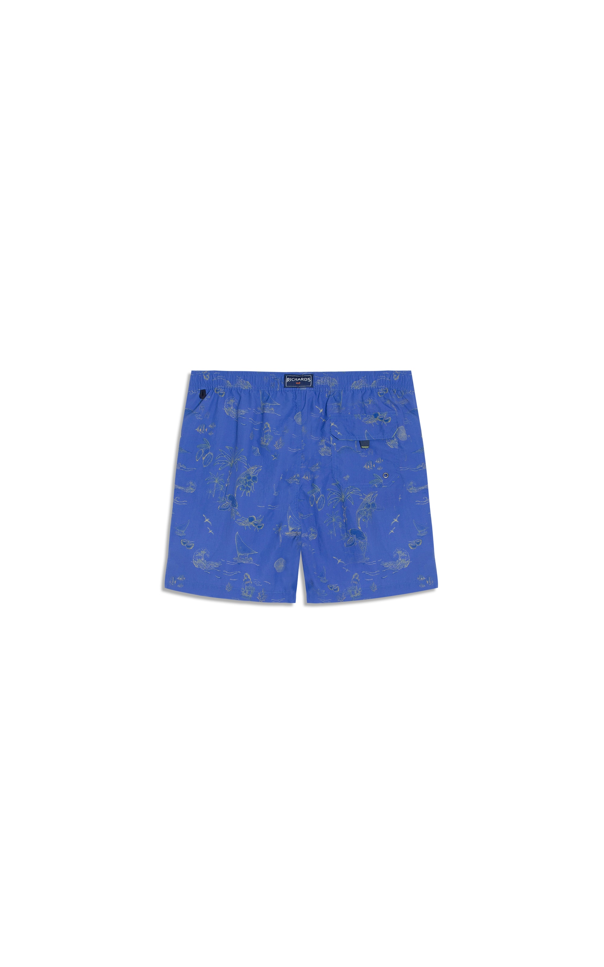 Beach Short Jangada Mono Regular Azul Bic