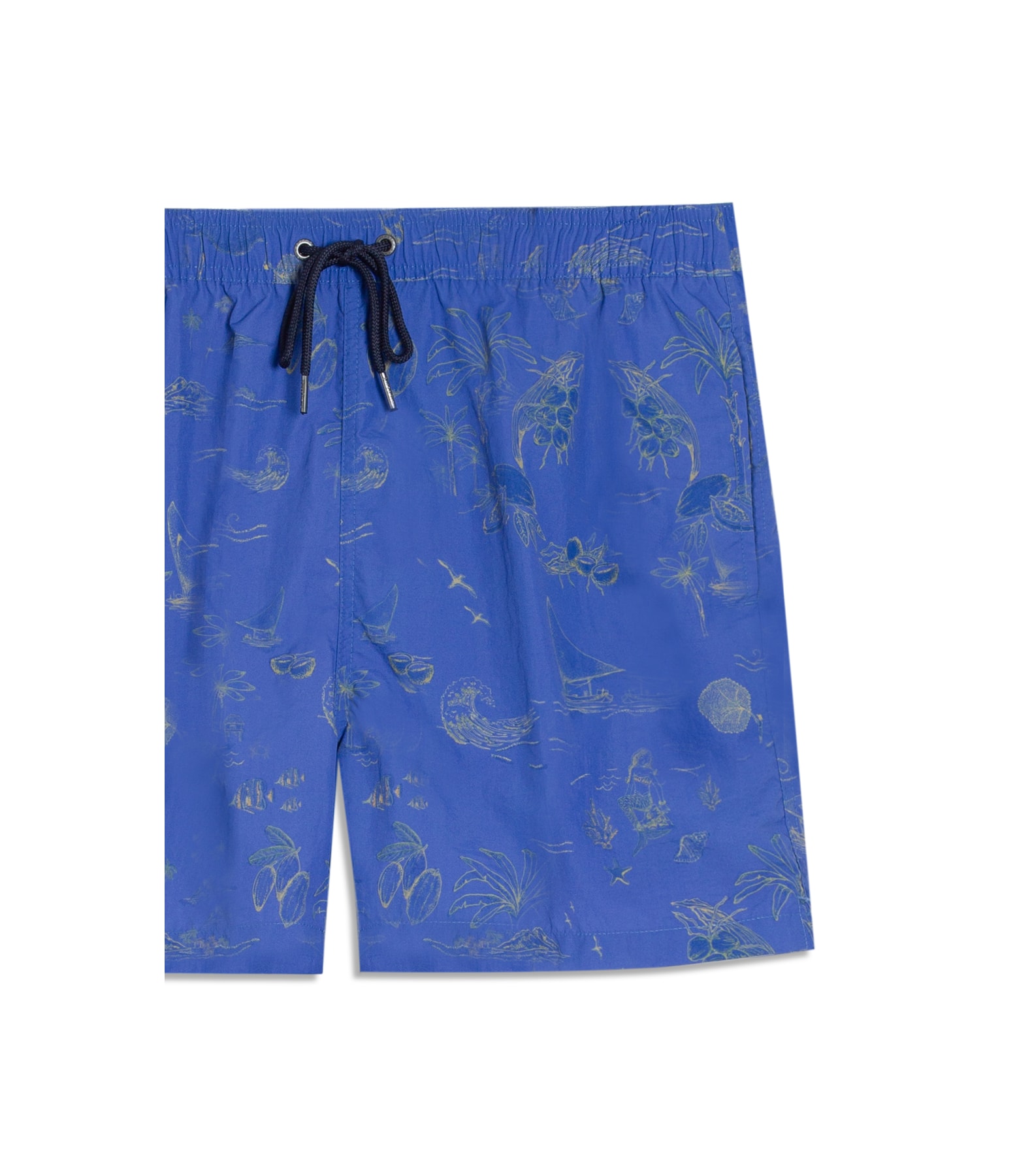 Beach Short Jangada Mono Regular Azul Bic