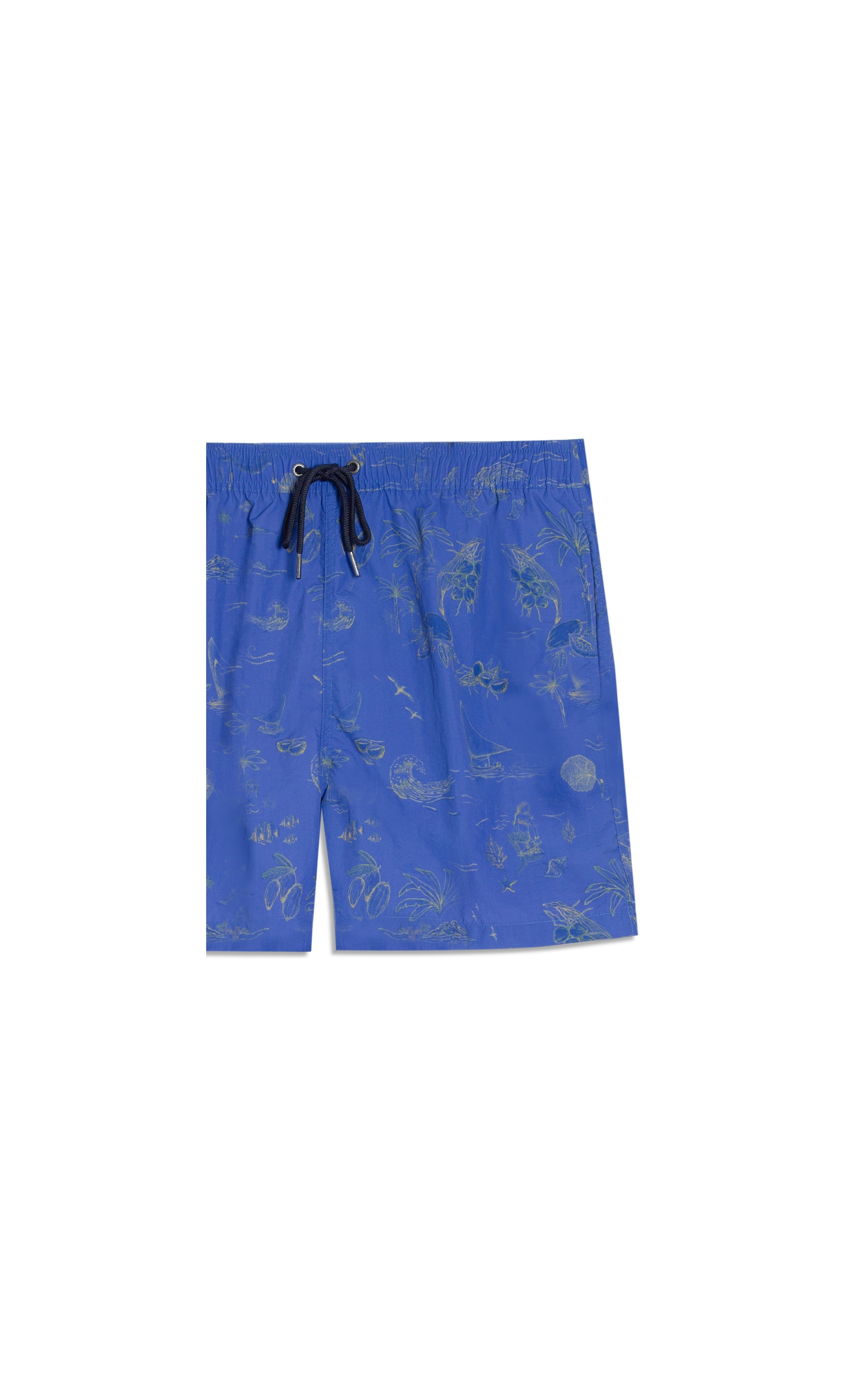 Beach Short Jangada Mono Regular Azul Bic