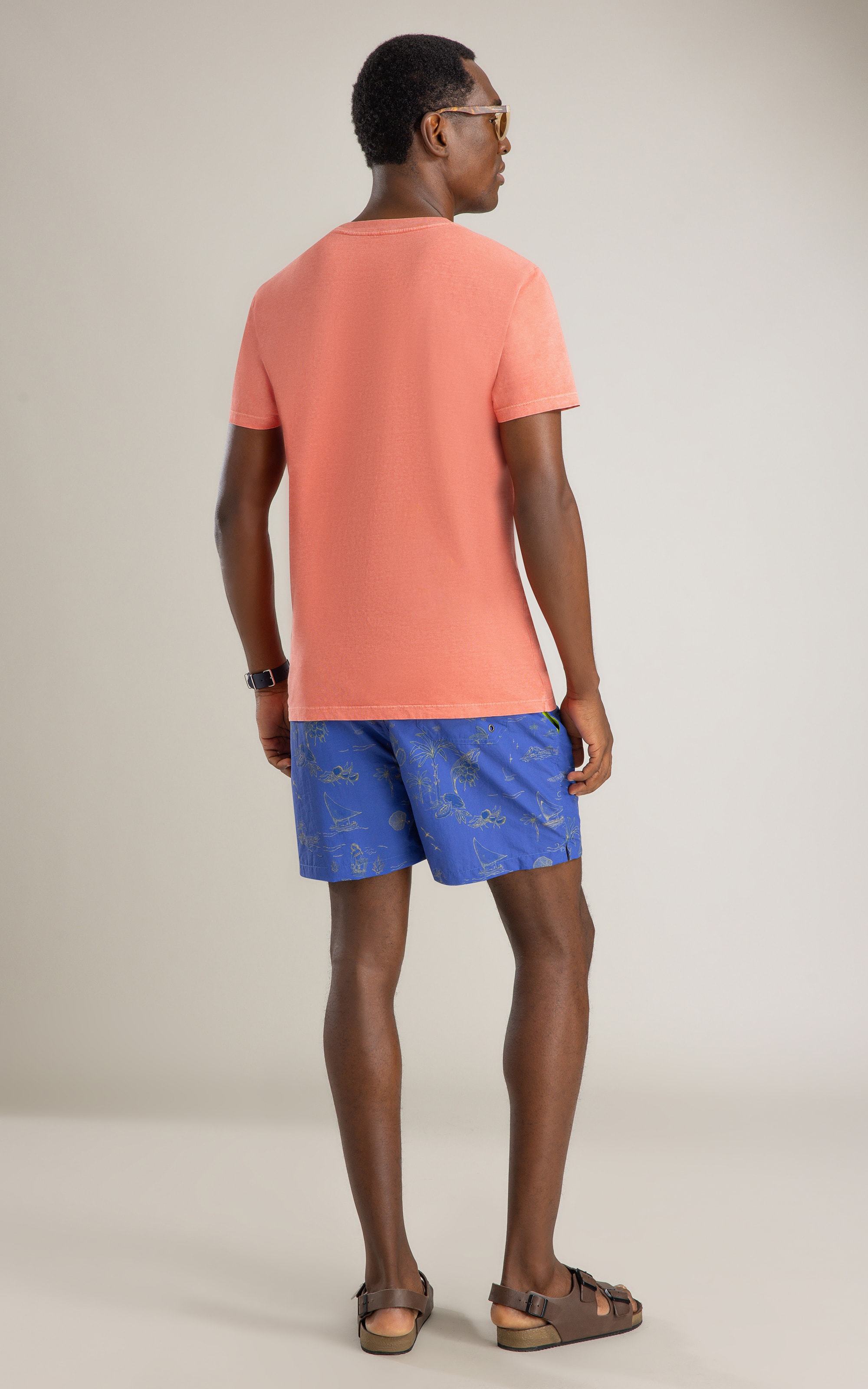 Beach Short Jangada Mono Regular Azul Bic