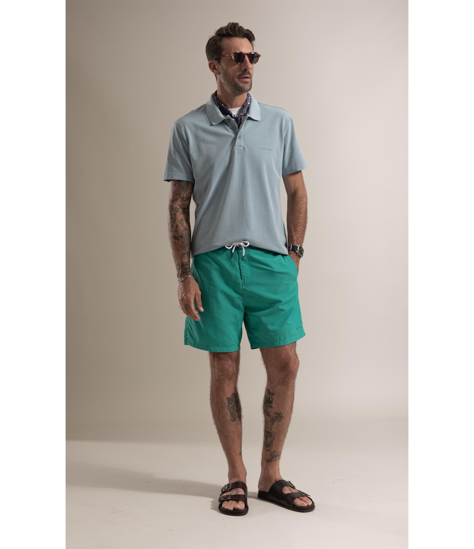 Beach Short Listra Verde