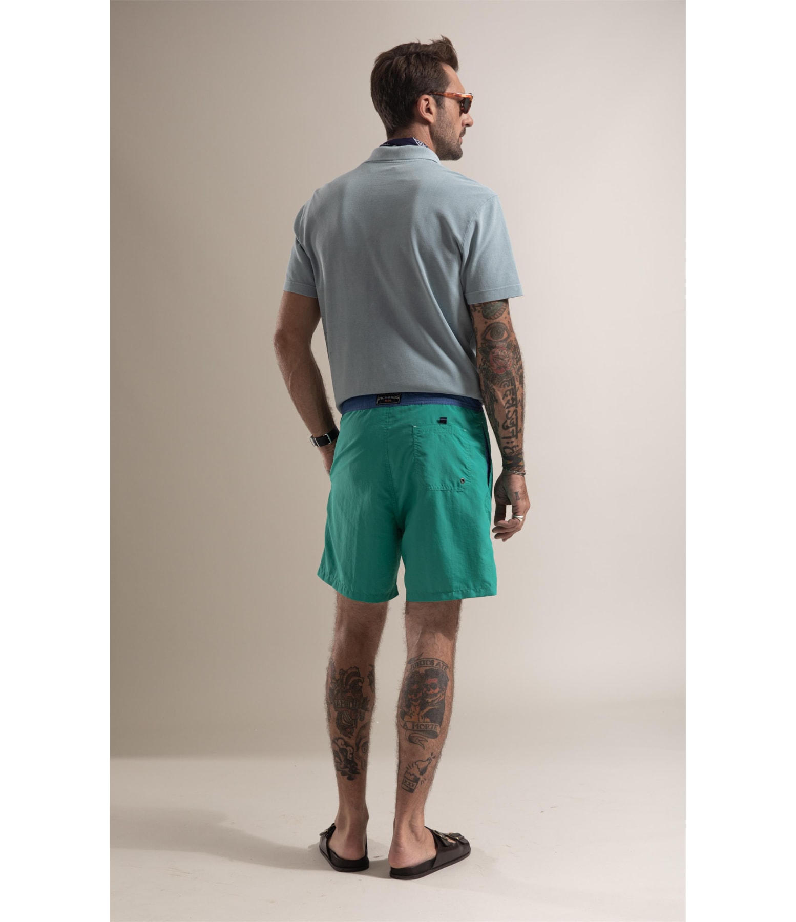 Beach Short Listra Verde