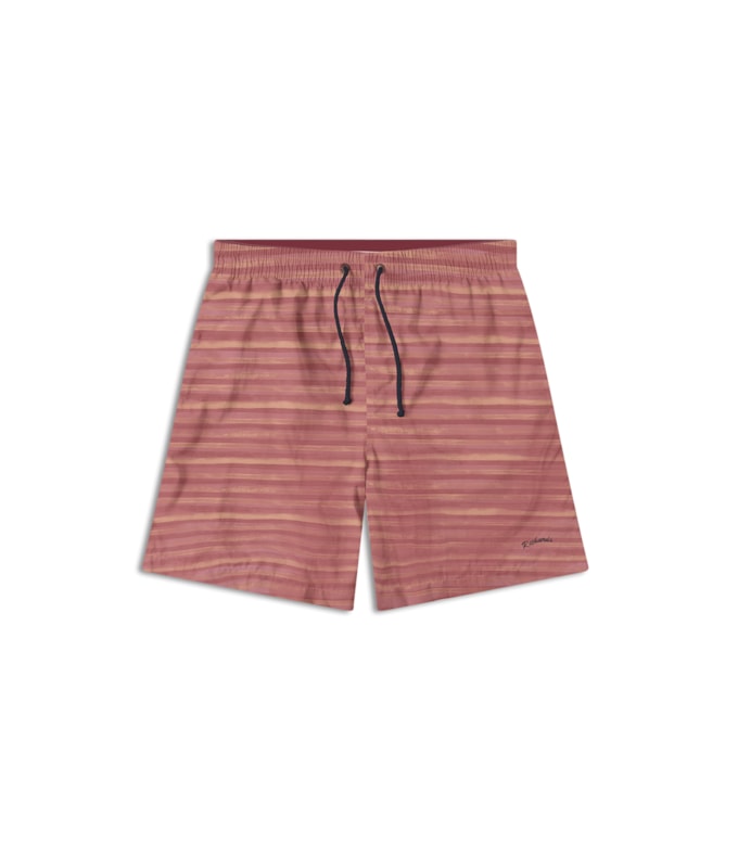 Beach Short Listrado Aquarela Biarritz Laranja