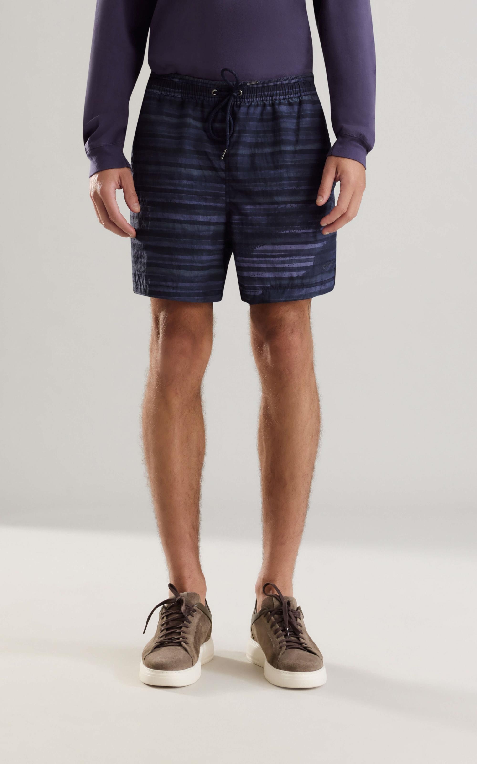 Beach Short Listrado Aquarela Biarritz Midnight Blue