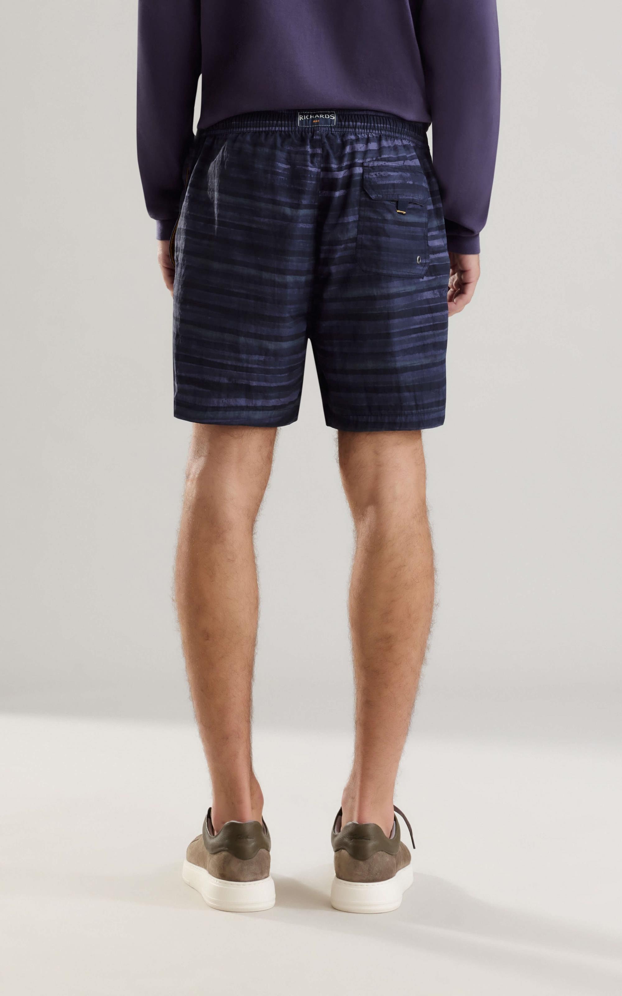 Beach Short Listrado Aquarela Biarritz Midnight Blue