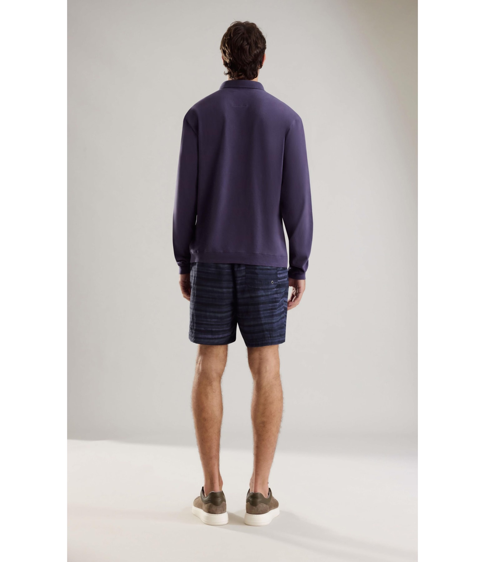 Beach Short Listrado Aquarela Biarritz Midnight Blue