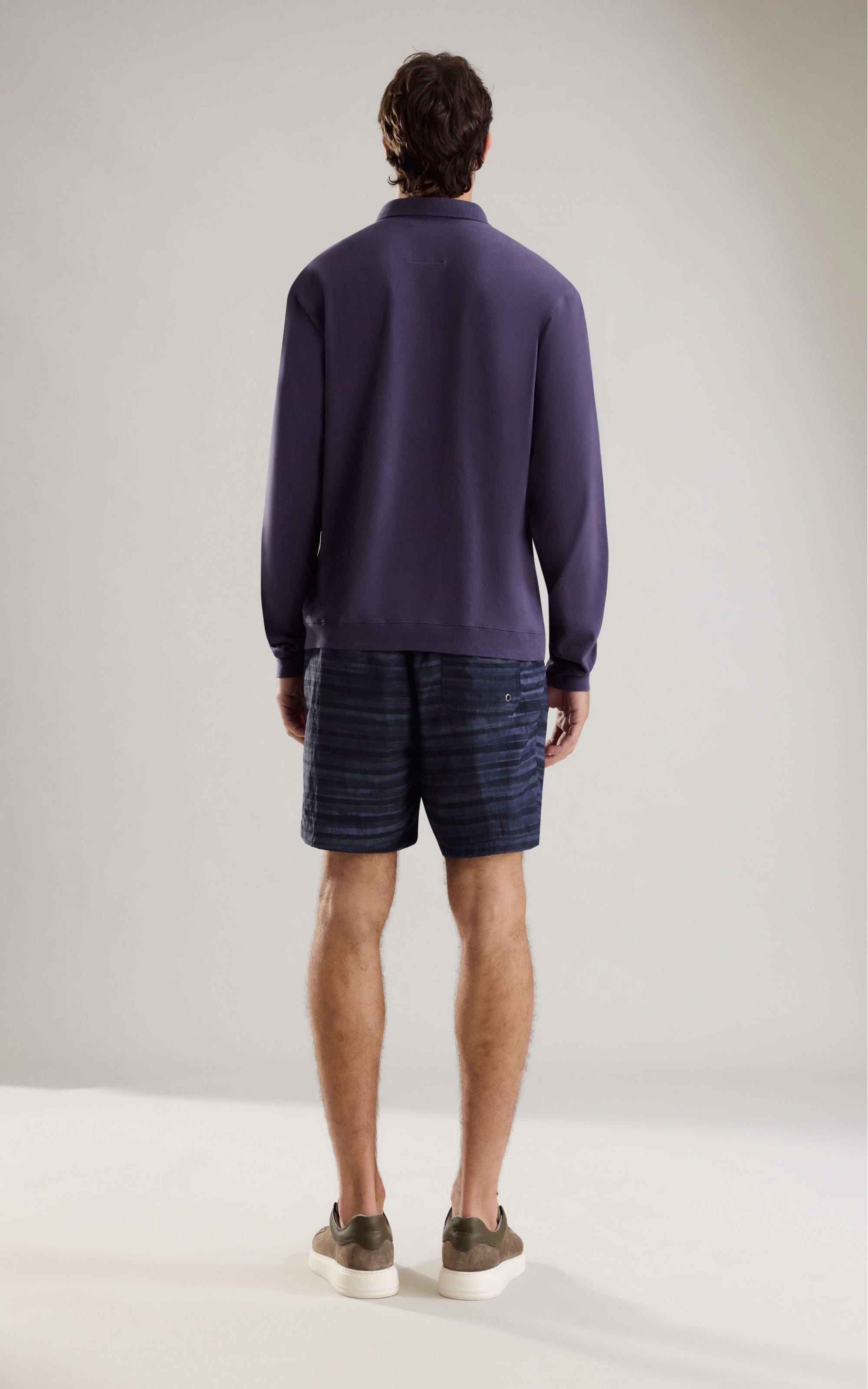 Beach Short Listrado Aquarela Biarritz Midnight Blue