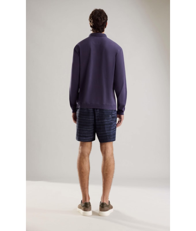 Beach Short Listrado Aquarela Biarritz Midnight Blue