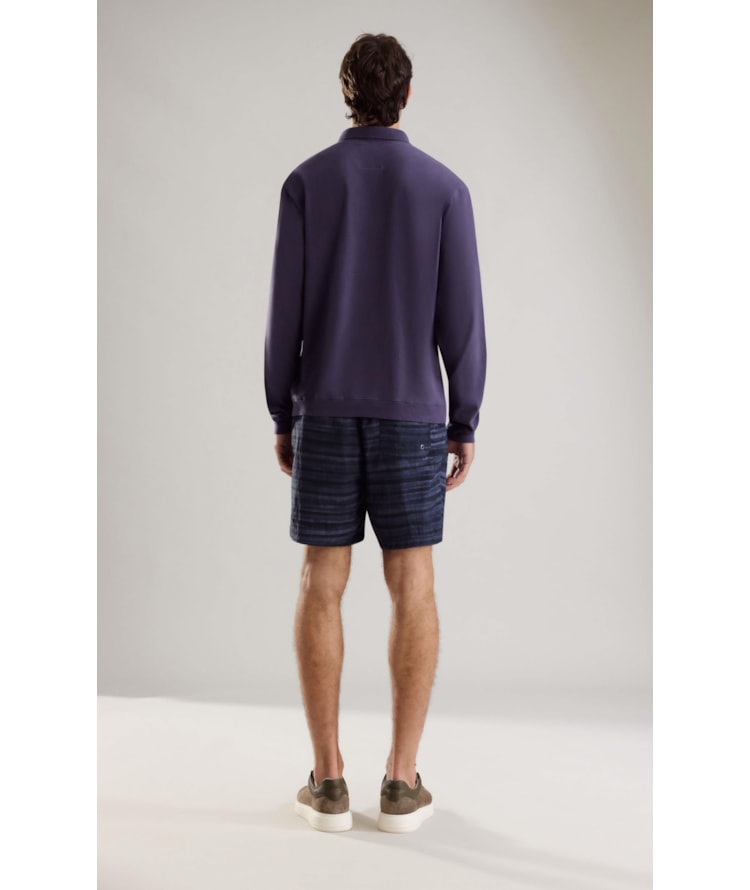 Beach Short Listrado Aquarela Biarritz Midnight Blue