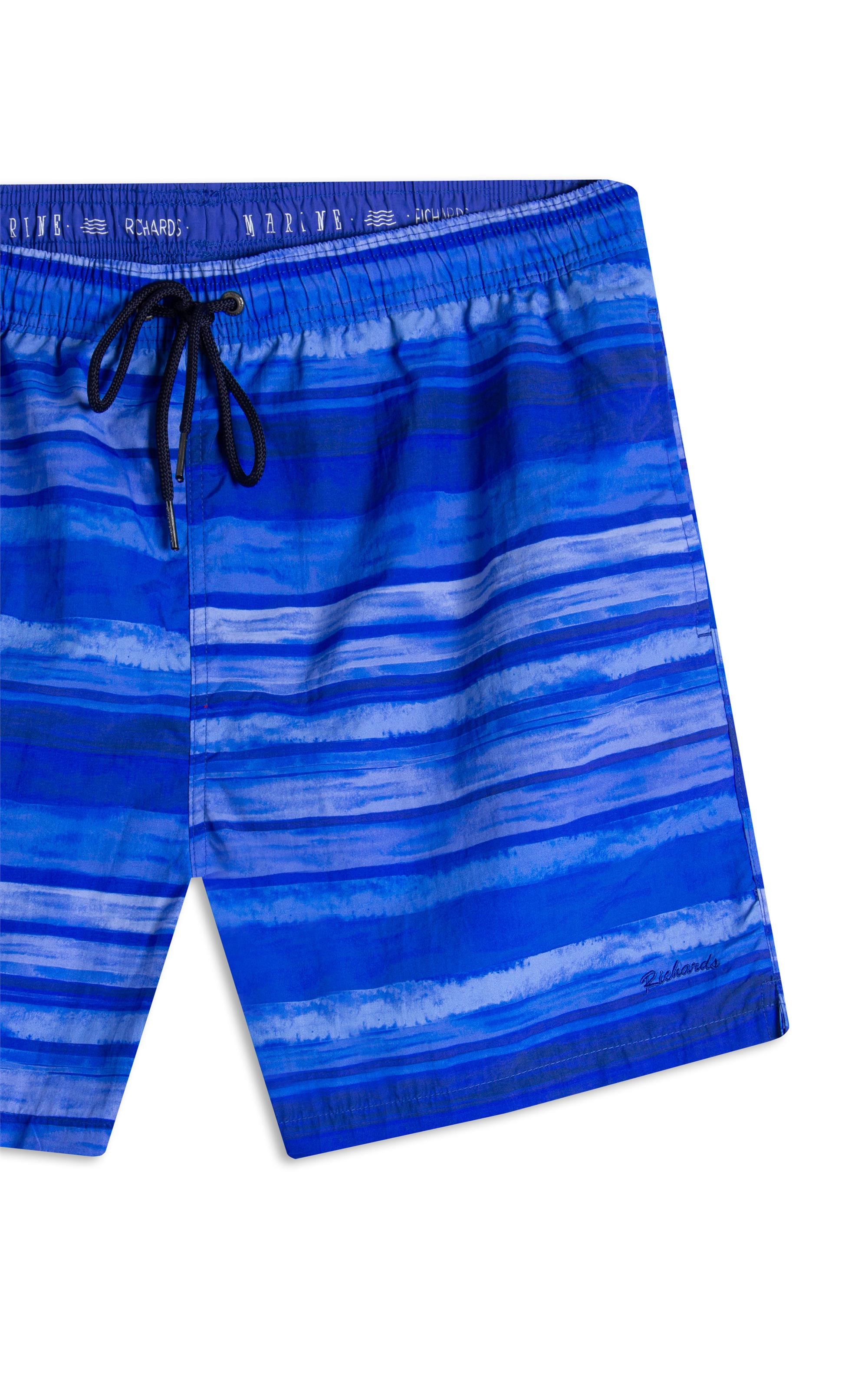 Beach Short Listrado Deepwell Biarritz Azul Bic