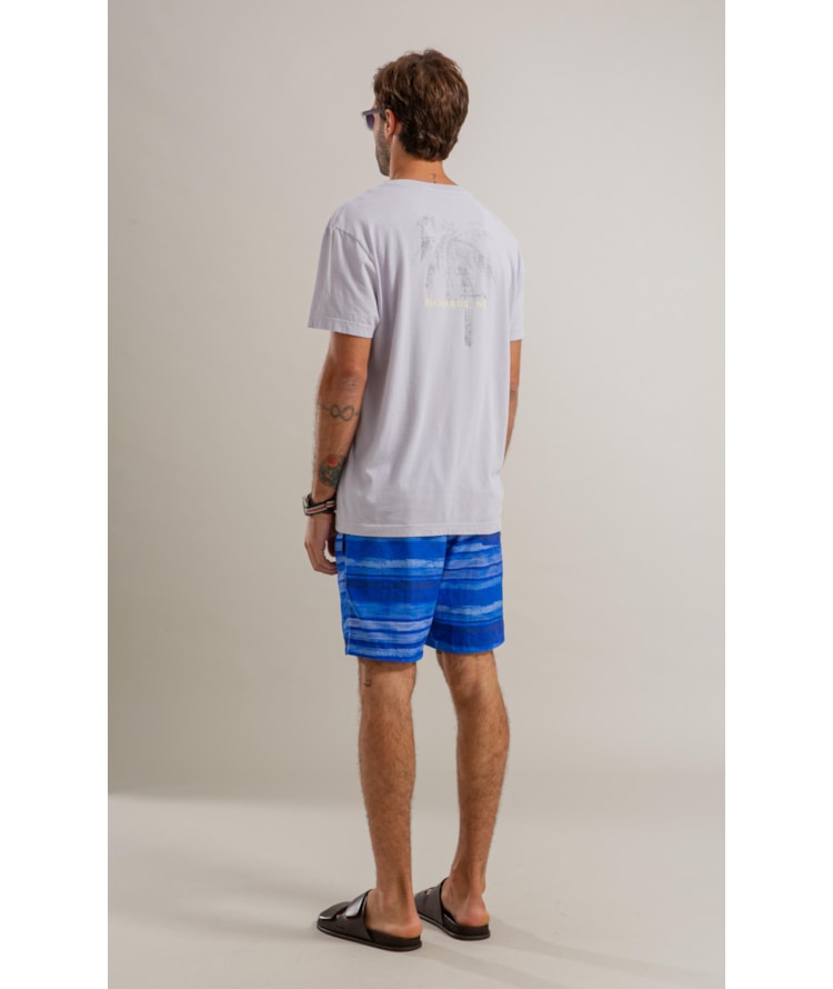 Beach Short Listrado Deepwell Biarritz Azul Bic
