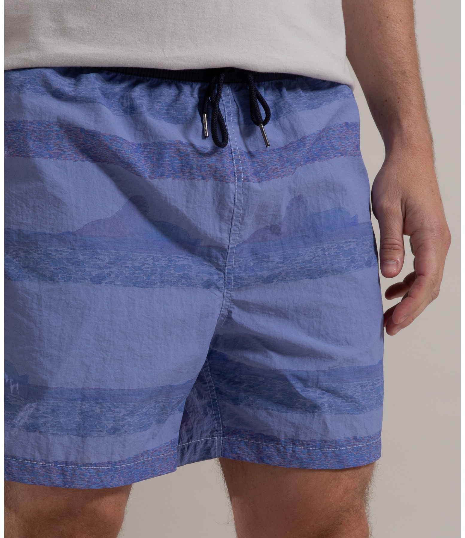 Beach Short Listrado Irmaos Regular Hortencia