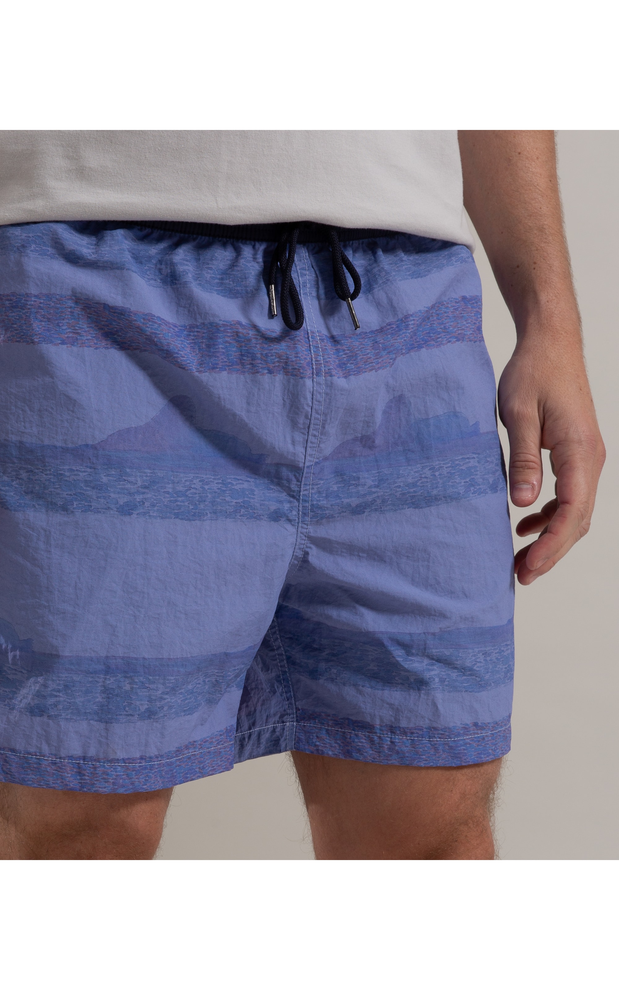Beach Short Listrado Irmaos Regular Hortencia