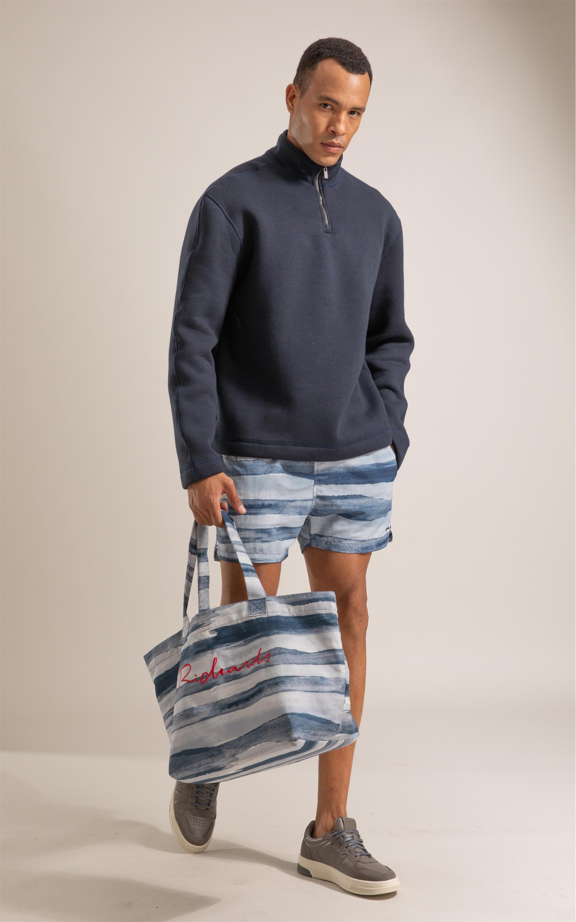 Beach Short Listrado Lever Biarritz Dark Navy