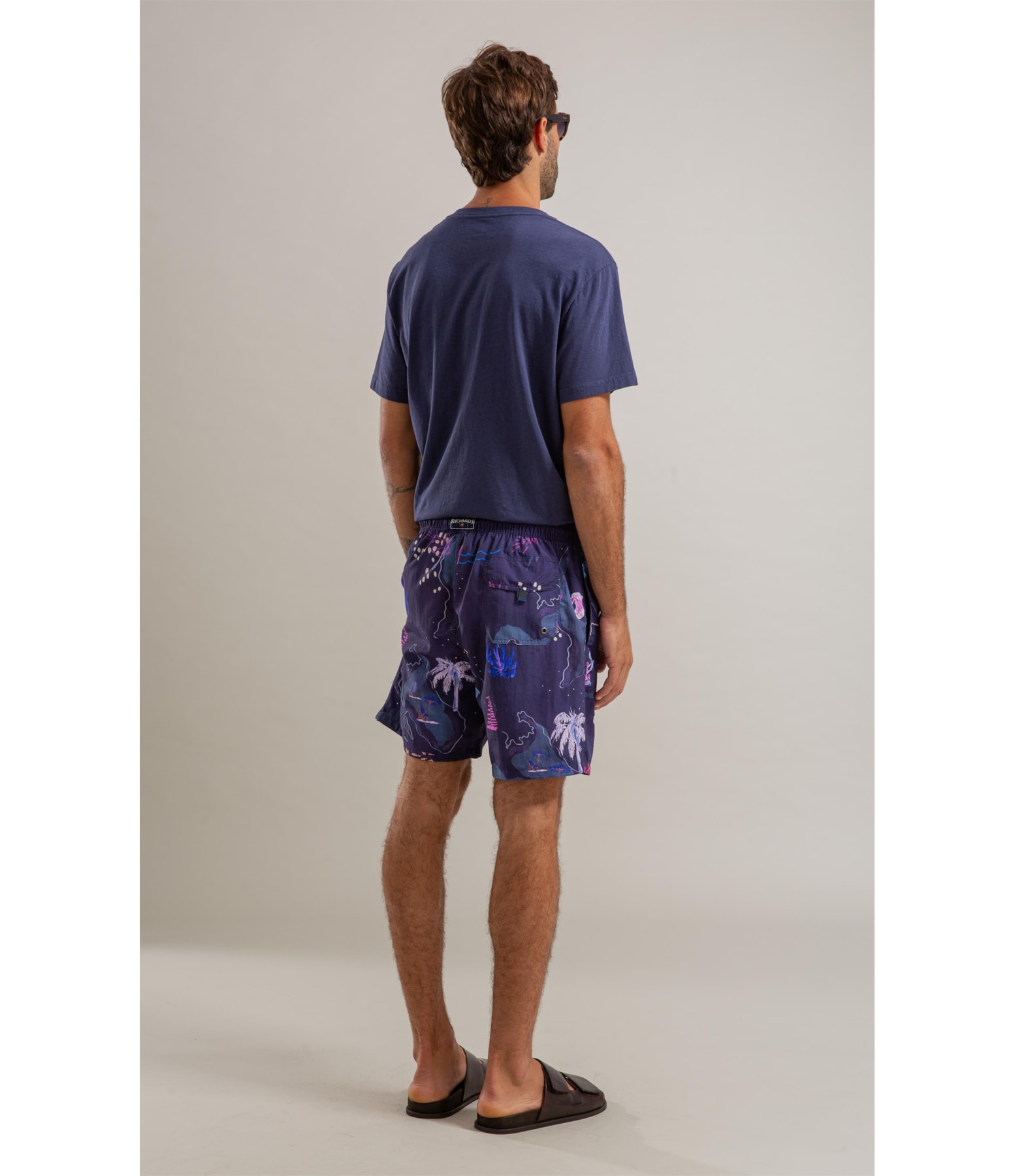 Beach Short Mapa Regular Dark Navy