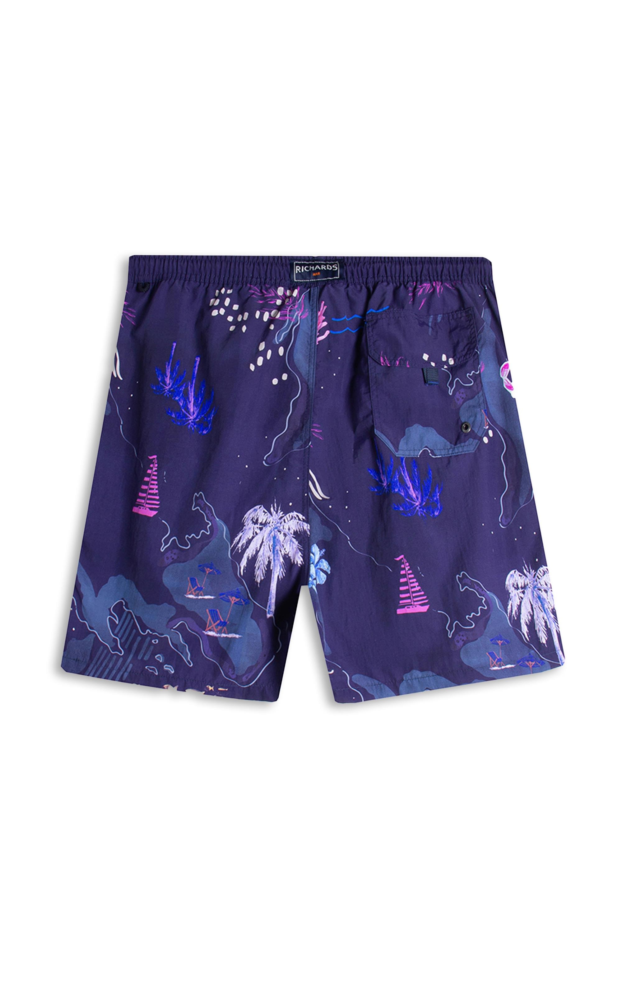 Beach Short Mapa Regular Dark Navy