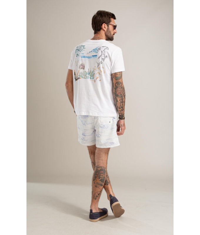 Beach Short Mar Mono Regular Purple Blue