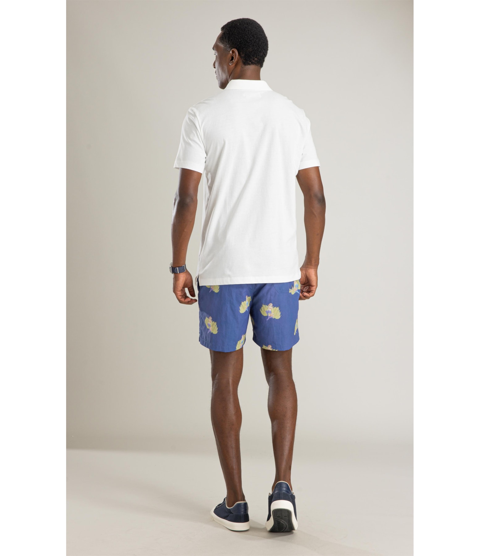 Beach Short Mermaid Banana Regular Azul Bic