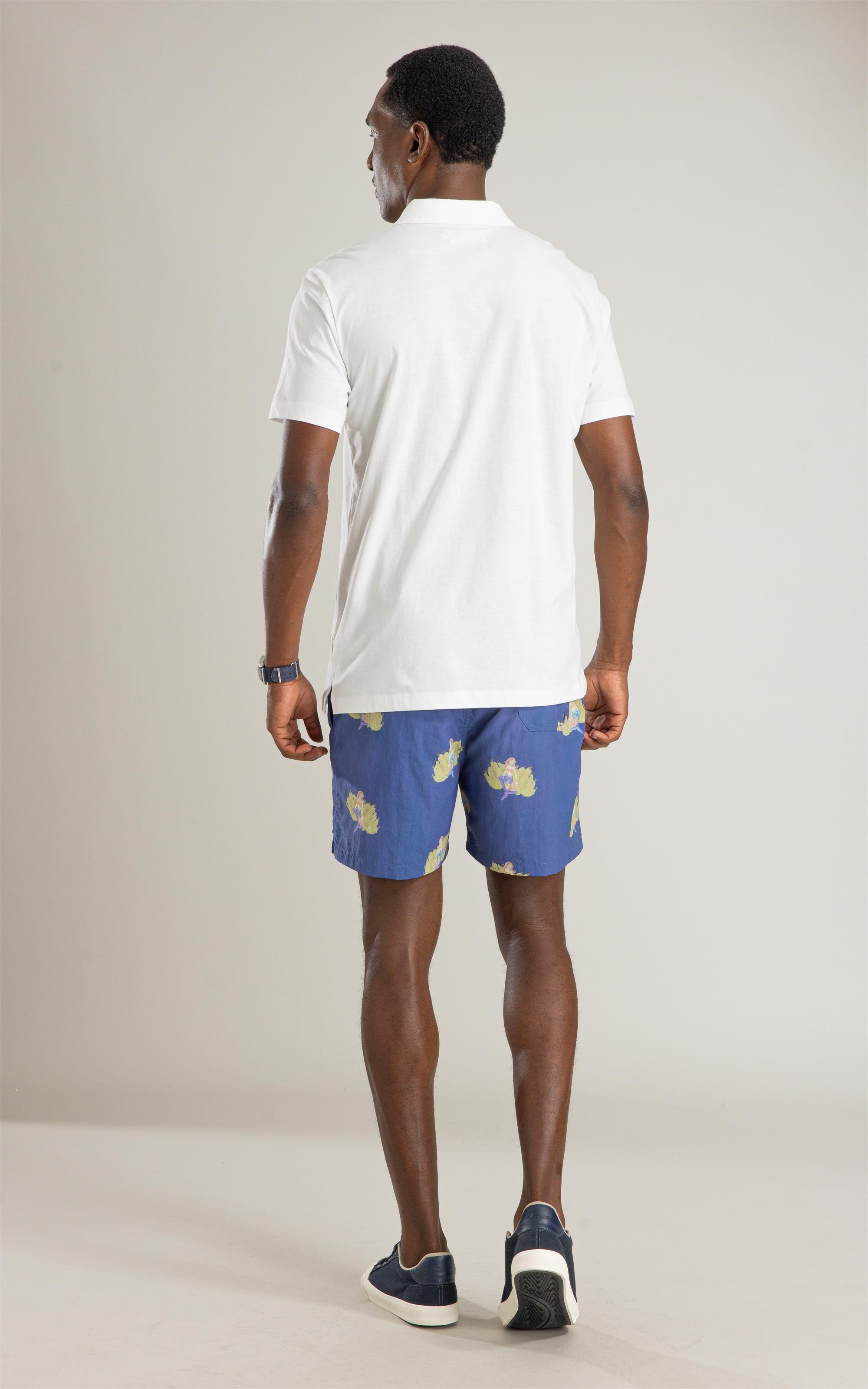 Beach Short Mermaid Banana Regular Azul Bic
