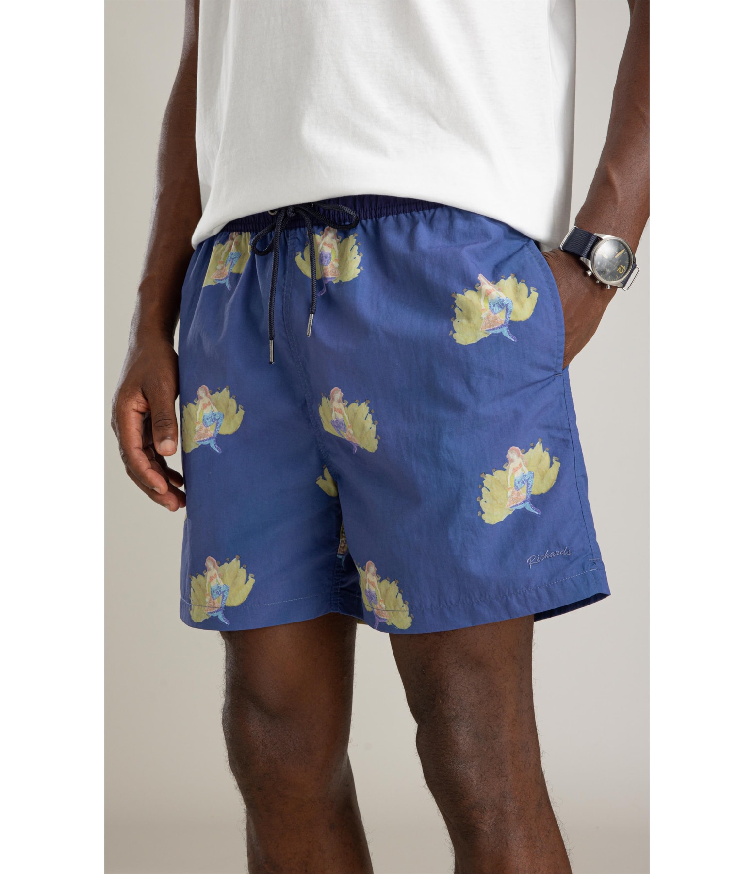 Beach Short Mermaid Banana Regular Azul Bic