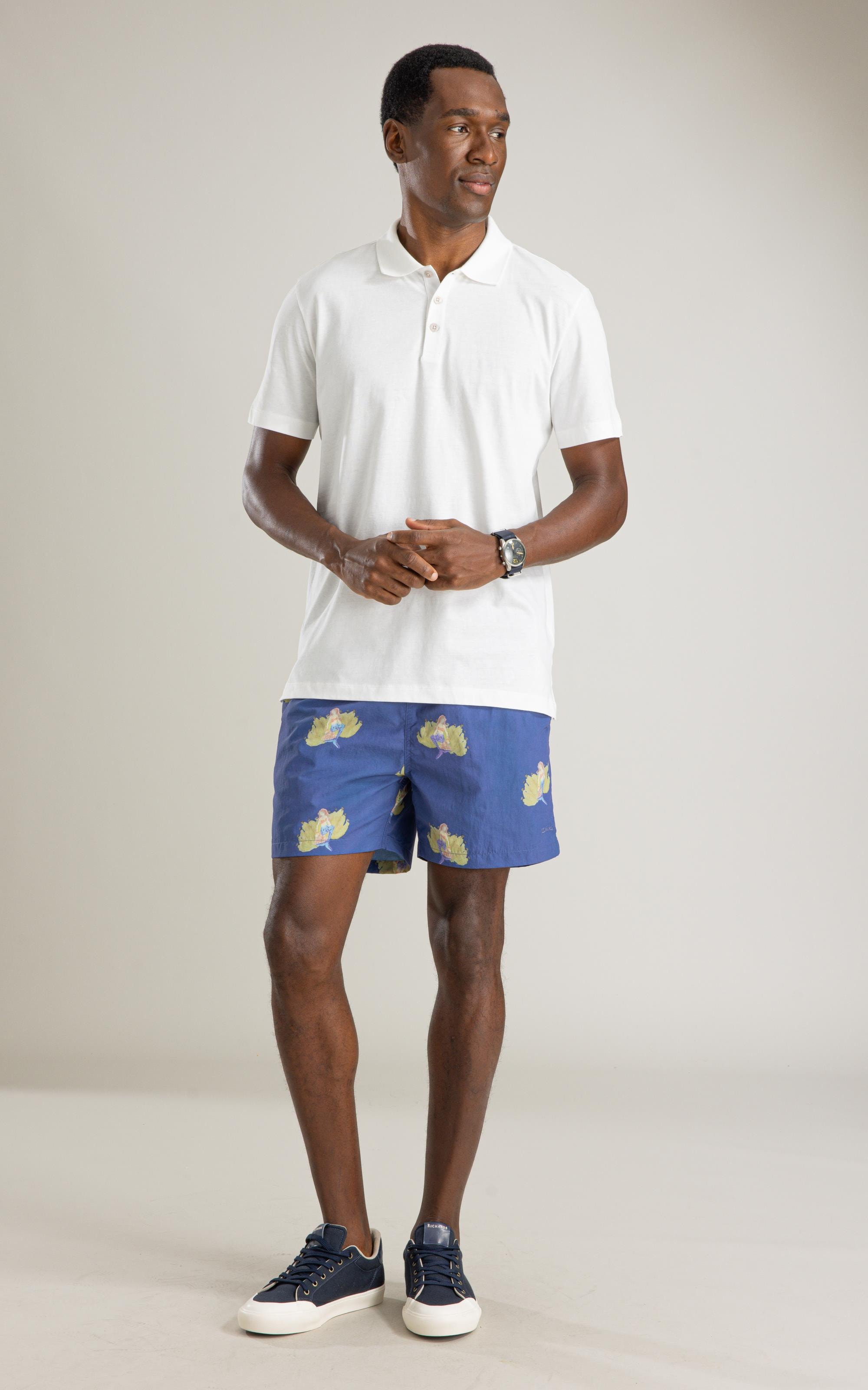 Beach Short Mermaid Banana Regular Azul Bic