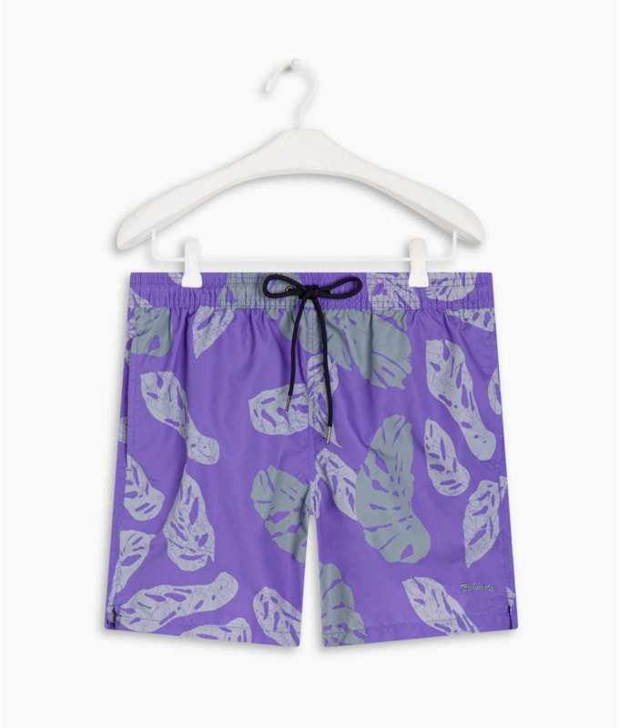 Beach Short Monstera Batik Hortencia