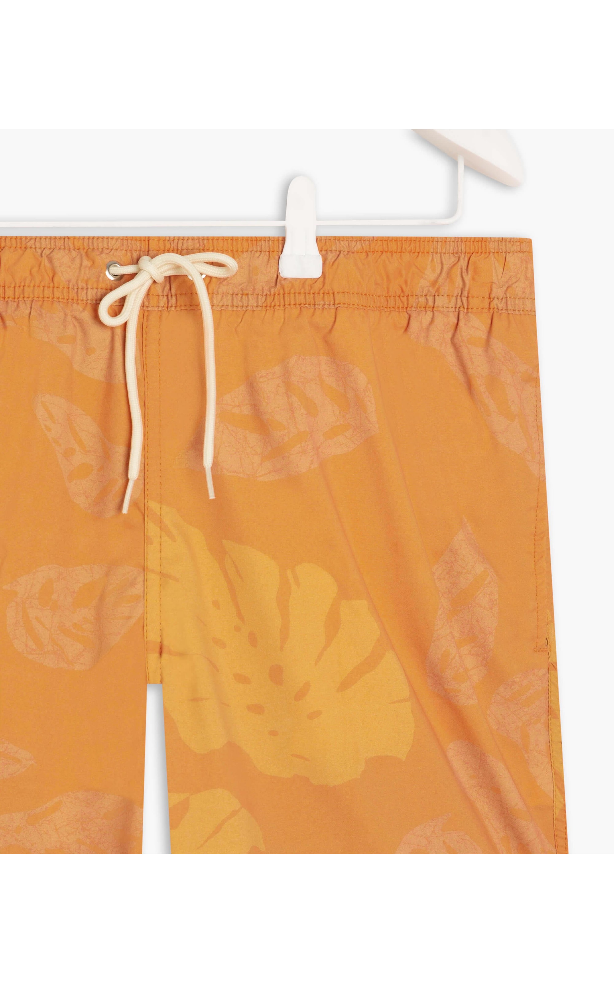 Beach Short Monstera Batik Laranja