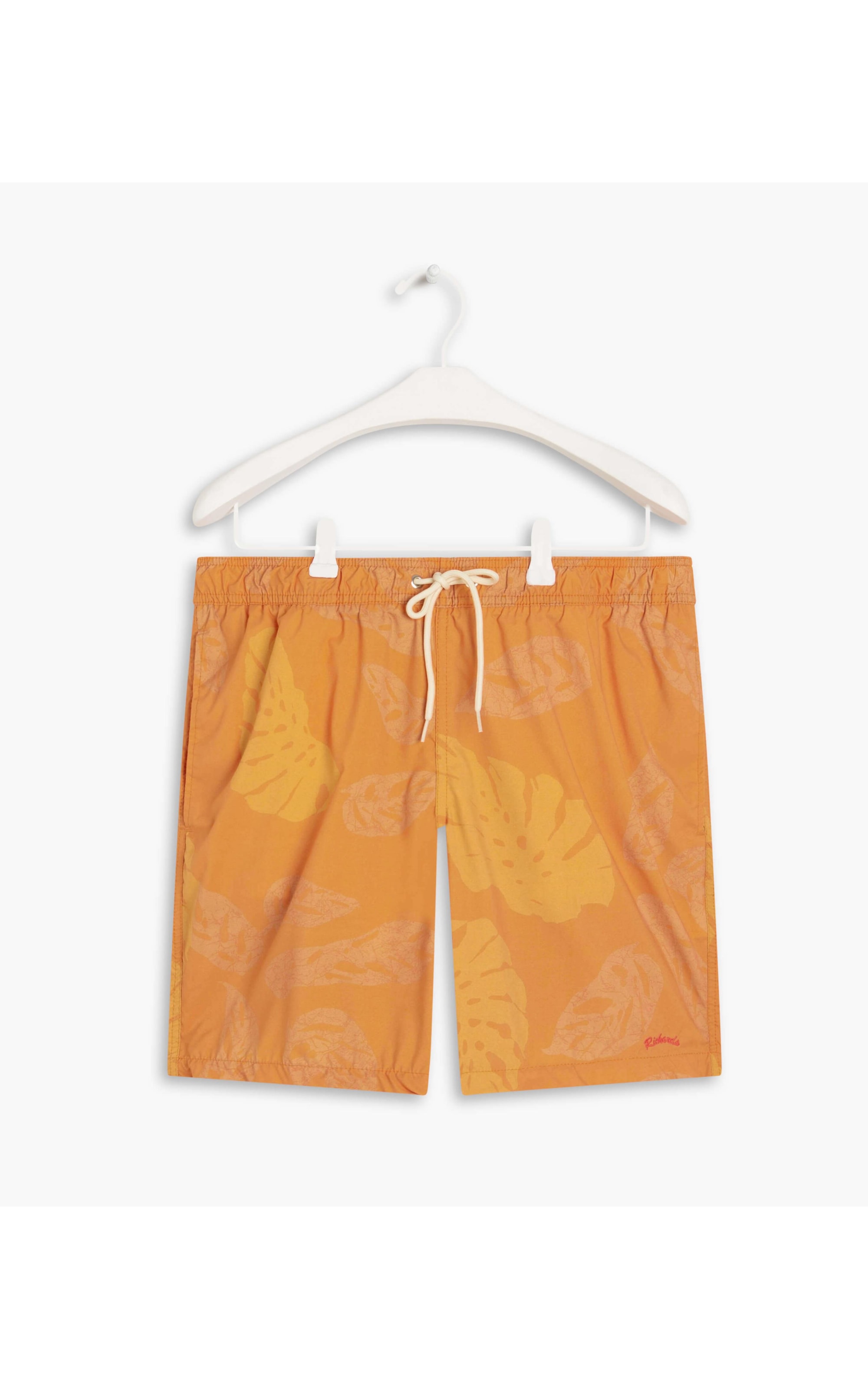 Beach Short Monstera Batik Laranja