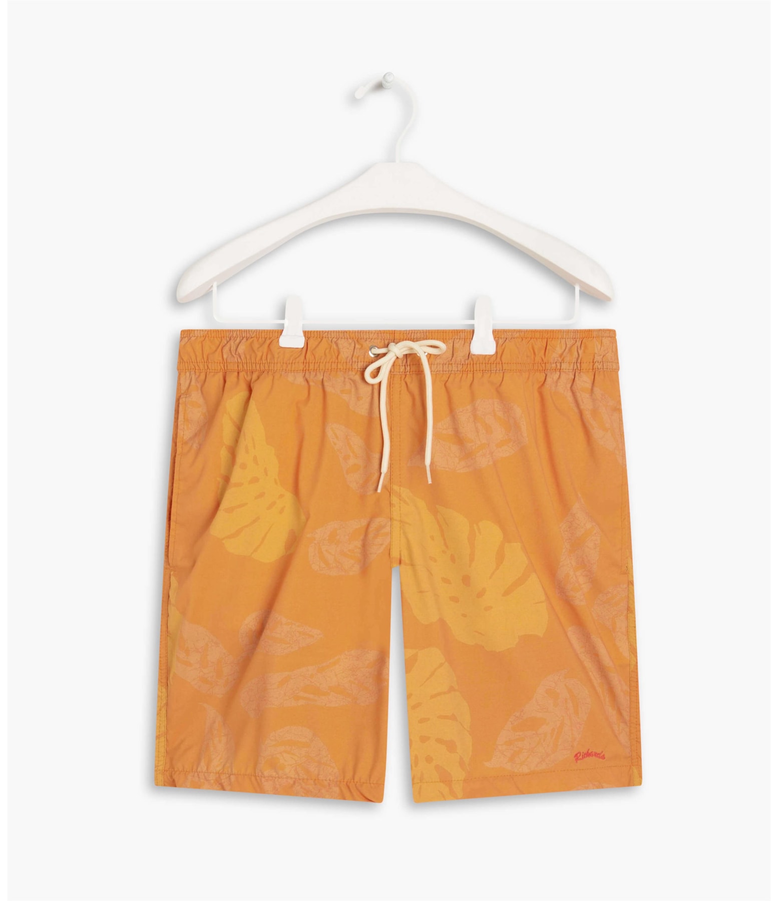 Beach Short Monstera Batik Laranja