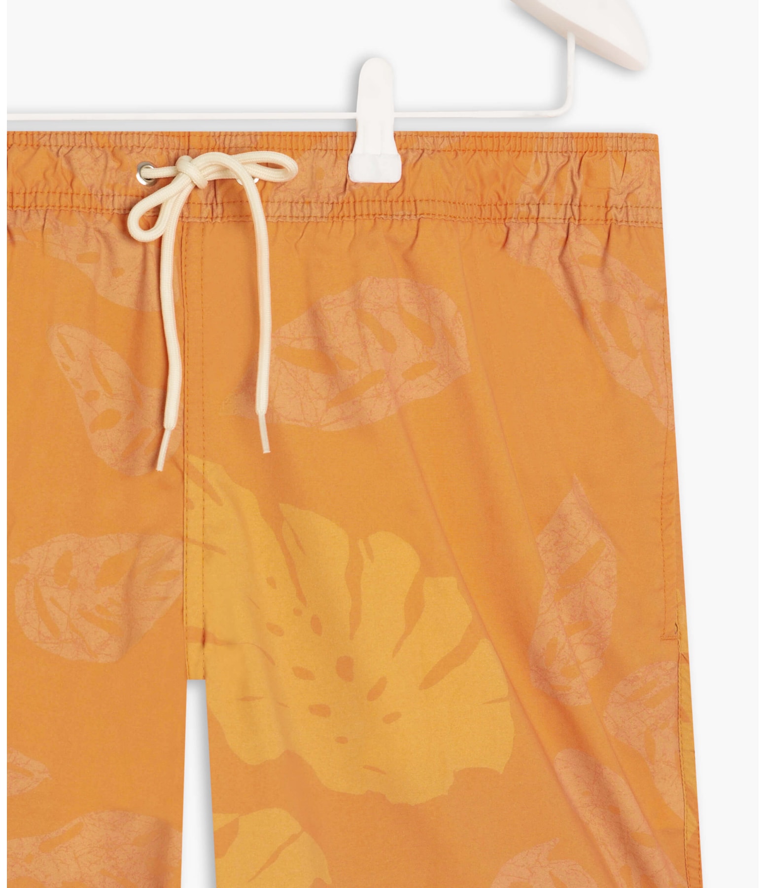 Beach Short Monstera Batik Laranja