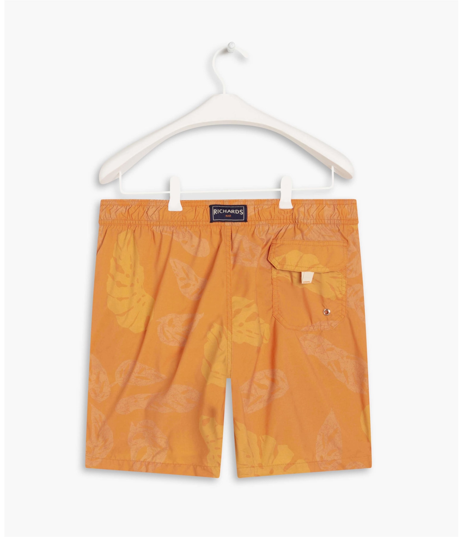Beach Short Monstera Batik Laranja