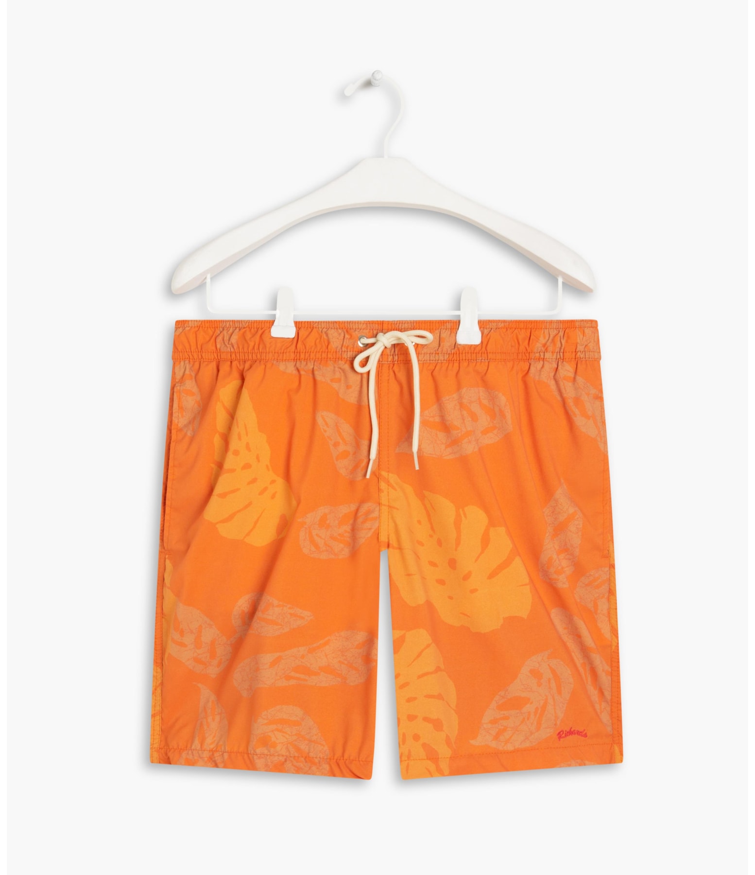 Beach Short Monstera Batik Laranja