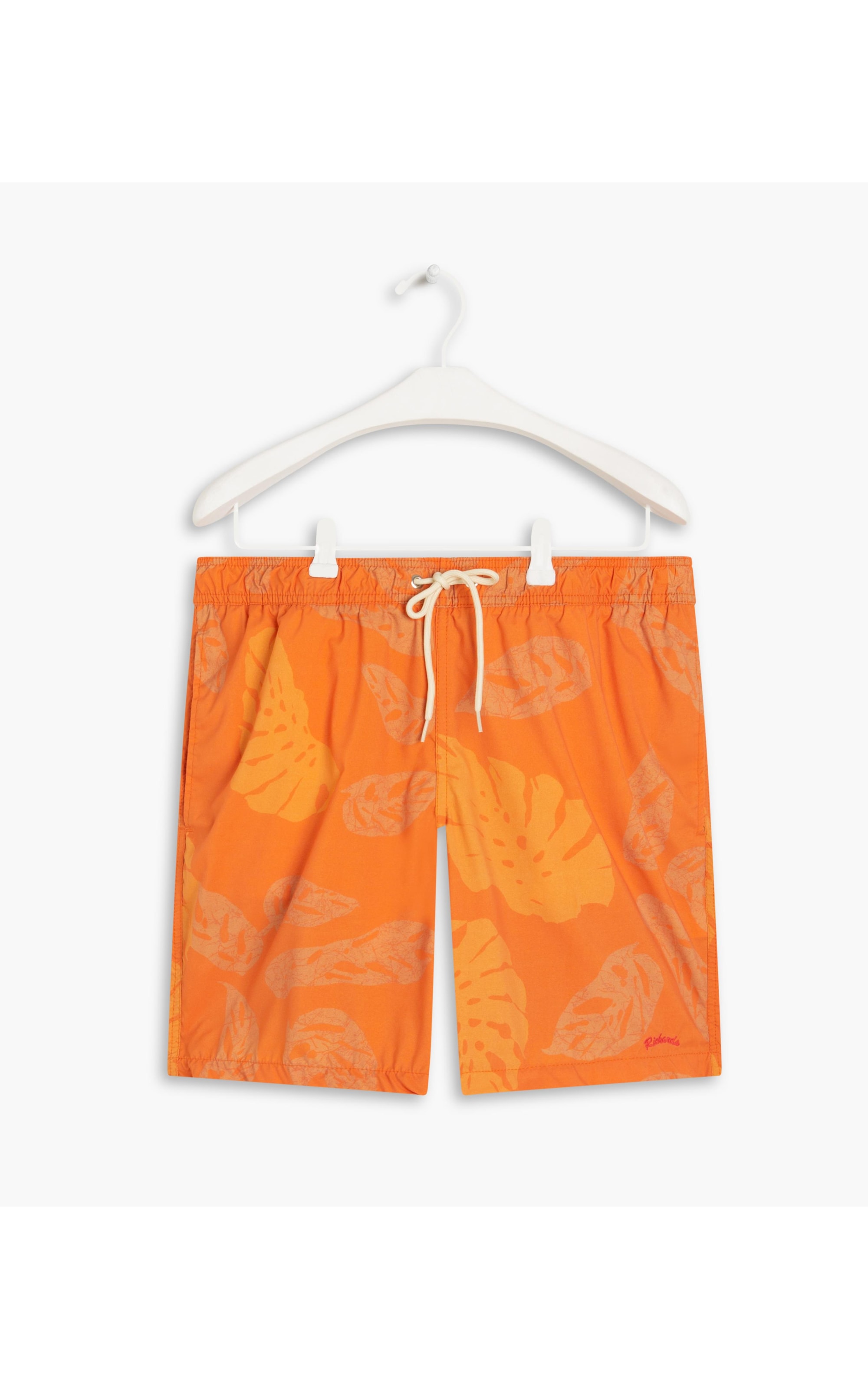Beach Short Monstera Batik Laranja
