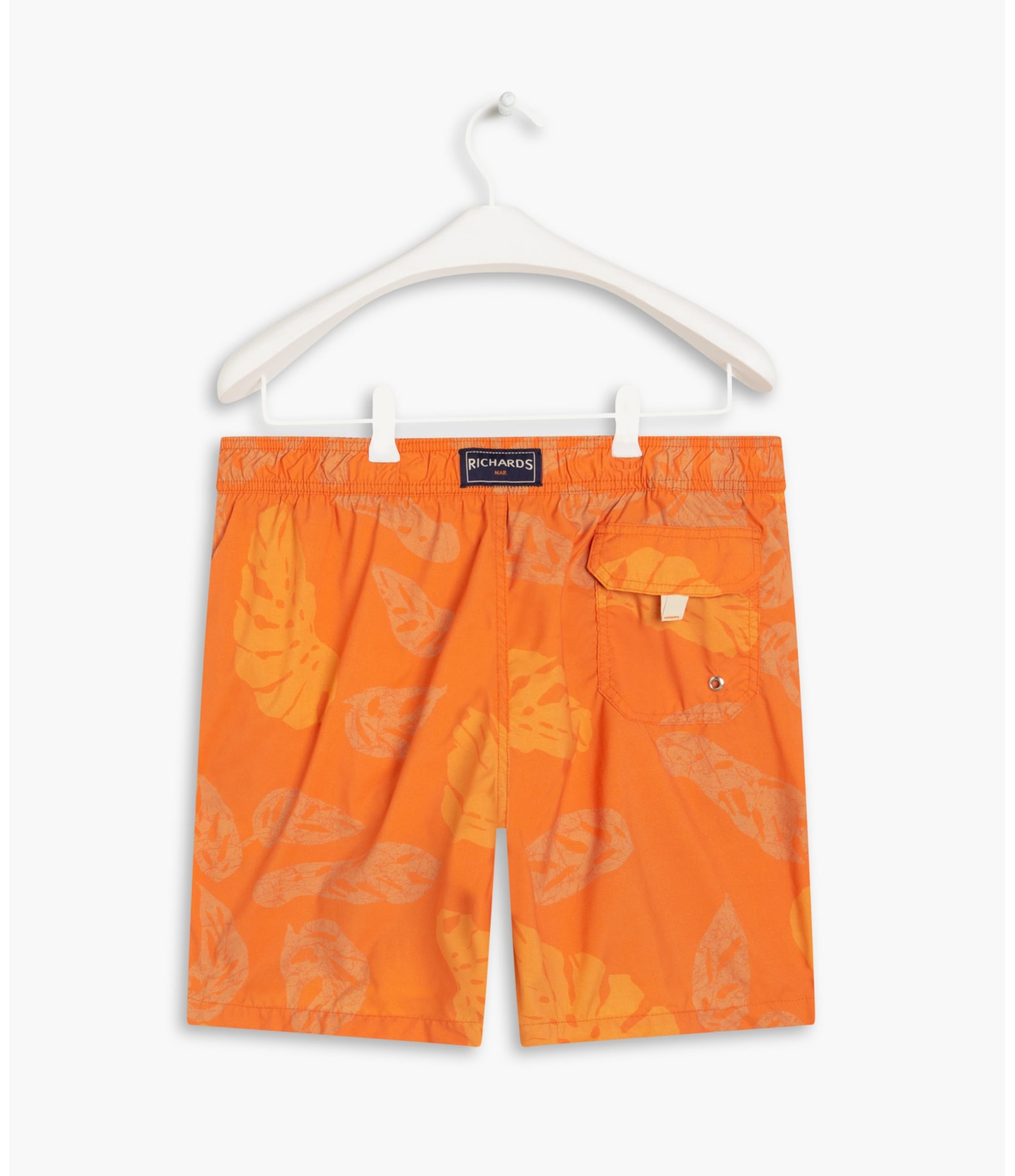 Beach Short Monstera Batik Laranja