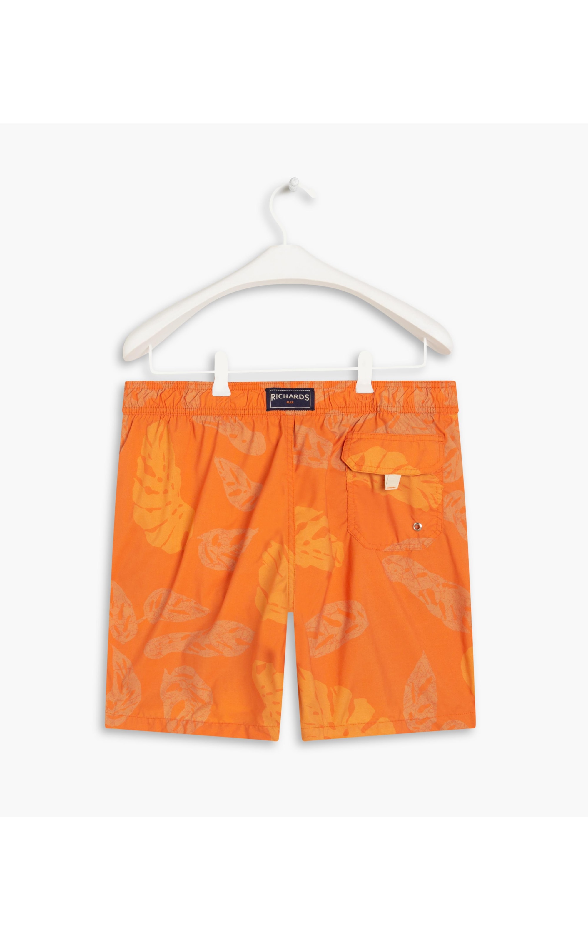 Beach Short Monstera Batik Laranja