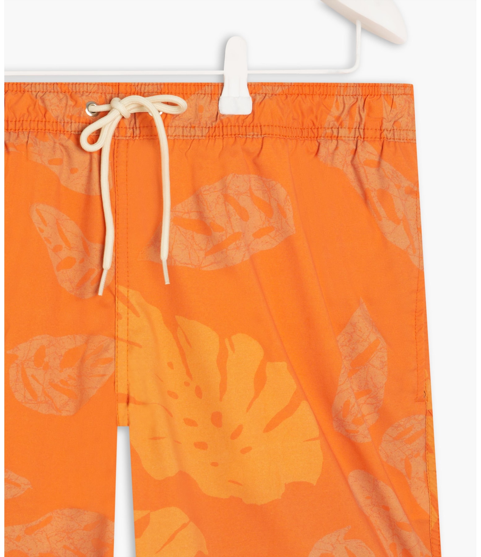 Beach Short Monstera Batik Laranja